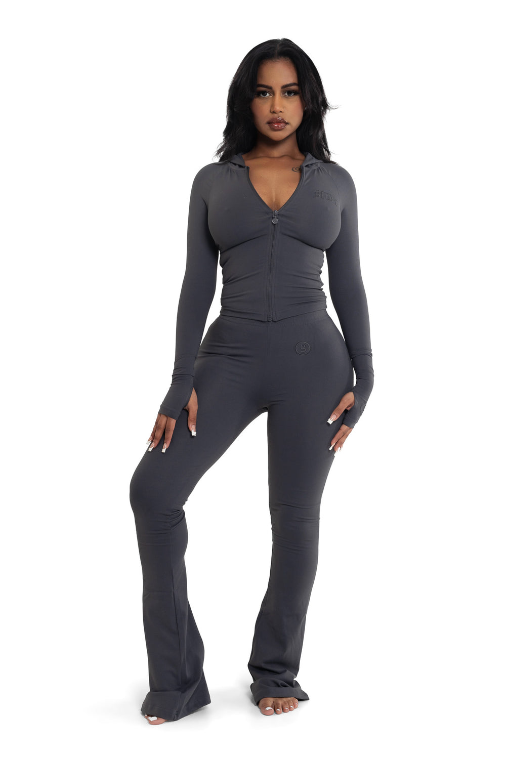 BASICS HOODIE (LIGHT CHARCOAL)