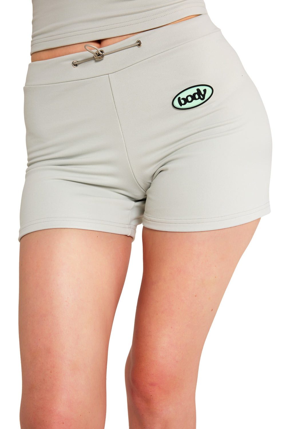 "IT GIRL" TUBE SHORTS (SLATE/MINT)