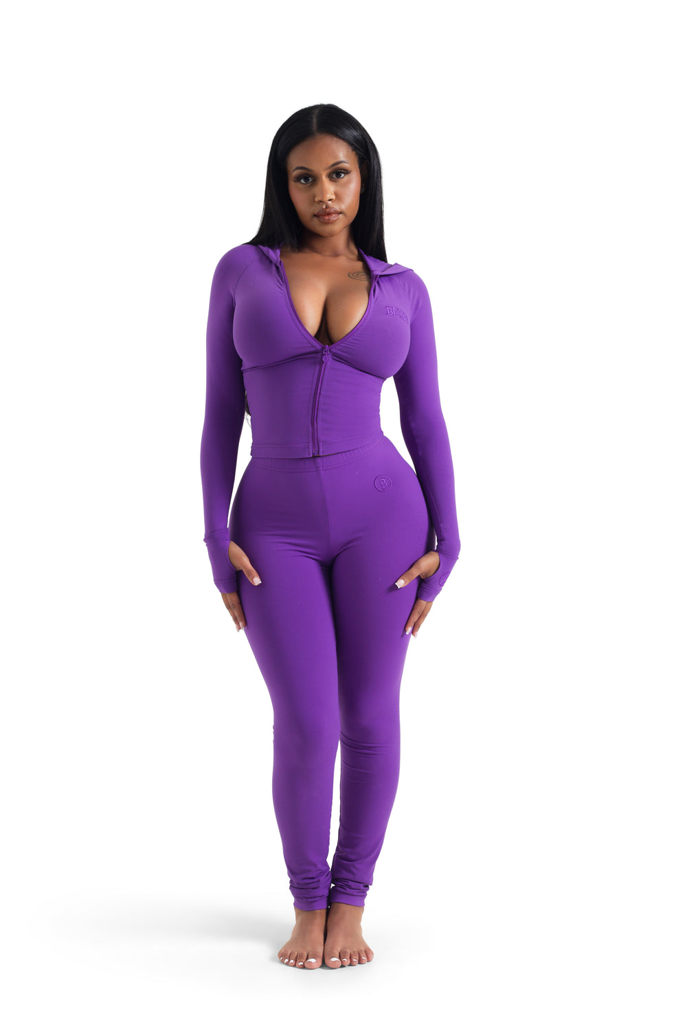 BASICS HOODIE (VIOLET)