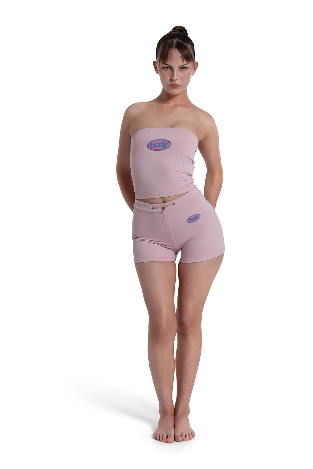 "IT GIRL" TUBE SHORTS (BLUSH PINK)