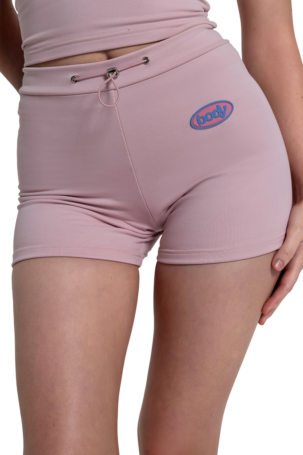 "IT GIRL" TUBE SHORTS (BLUSH PINK)