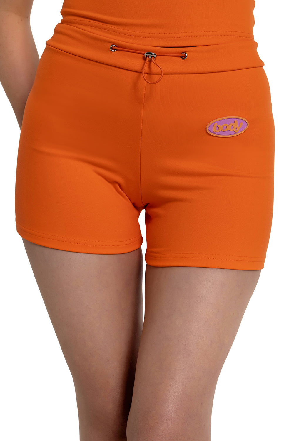 "IT GIRL" TUBE SHORTS (ORANGE)