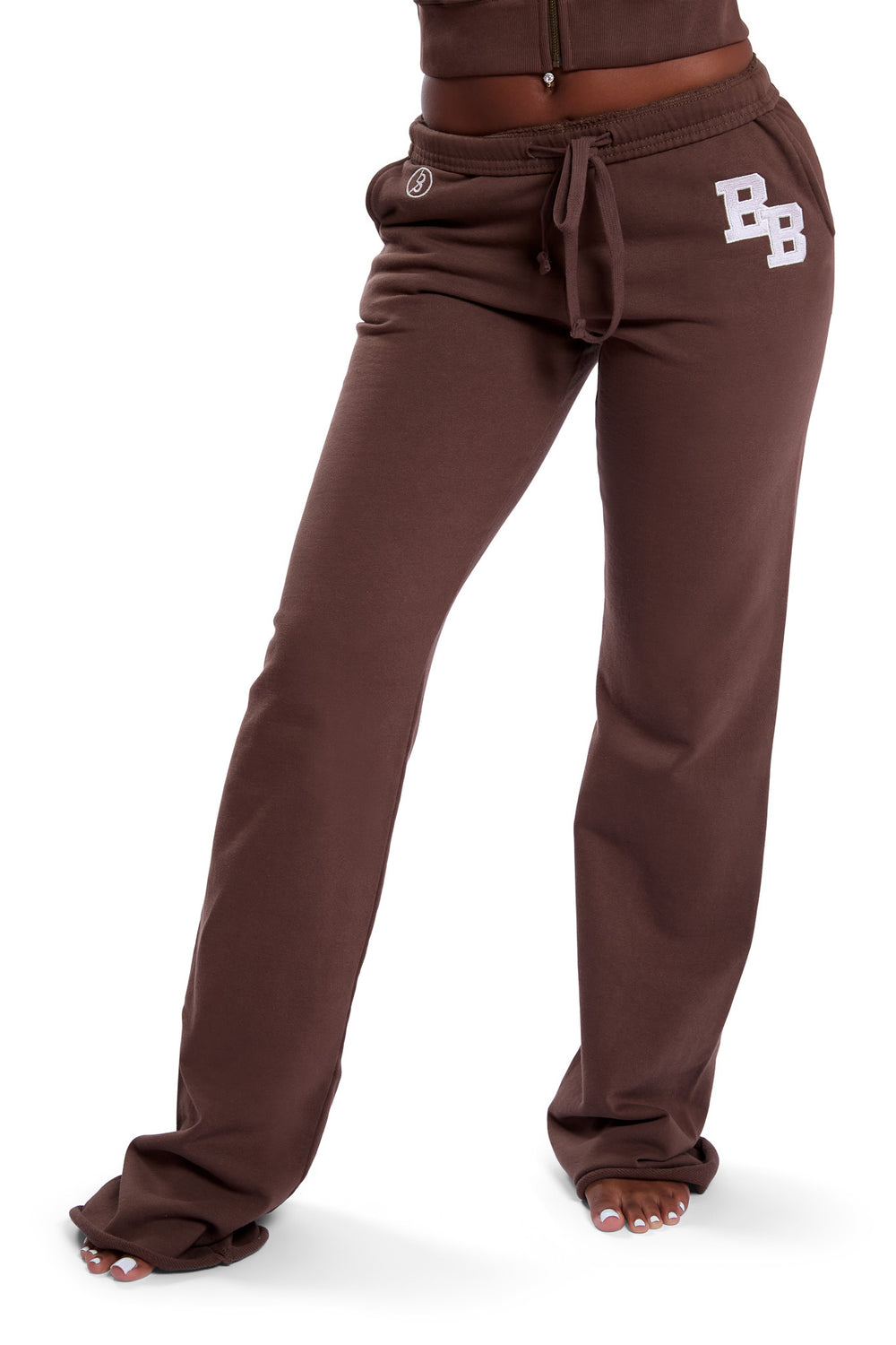 BODY UNIVERSITY SWEATPANTS 2.0 (BROWN/LIGHT PURPLE)