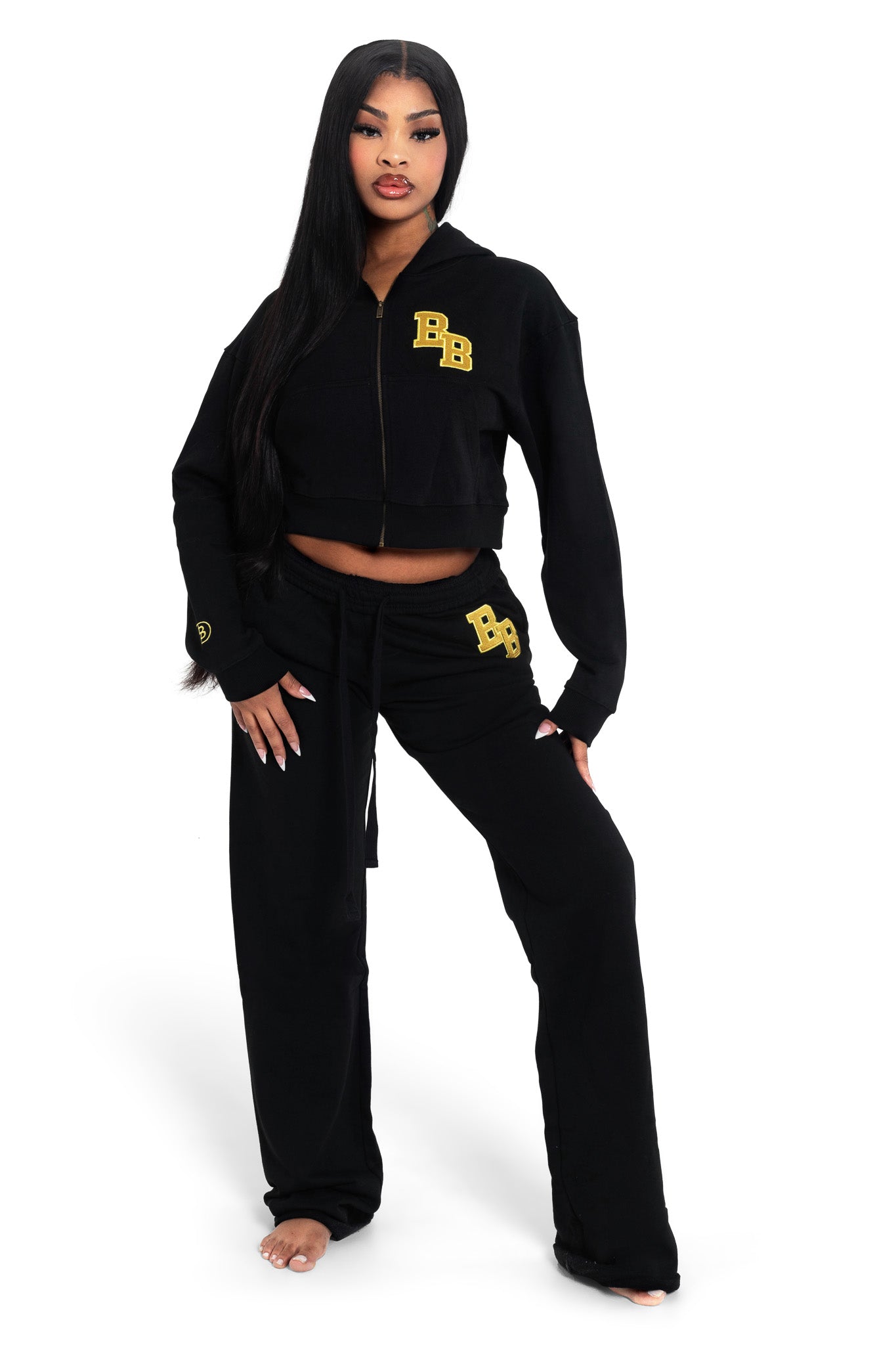 BODY UNIVERSITY HOODIE 2.0 (BLACK/YELLOW)