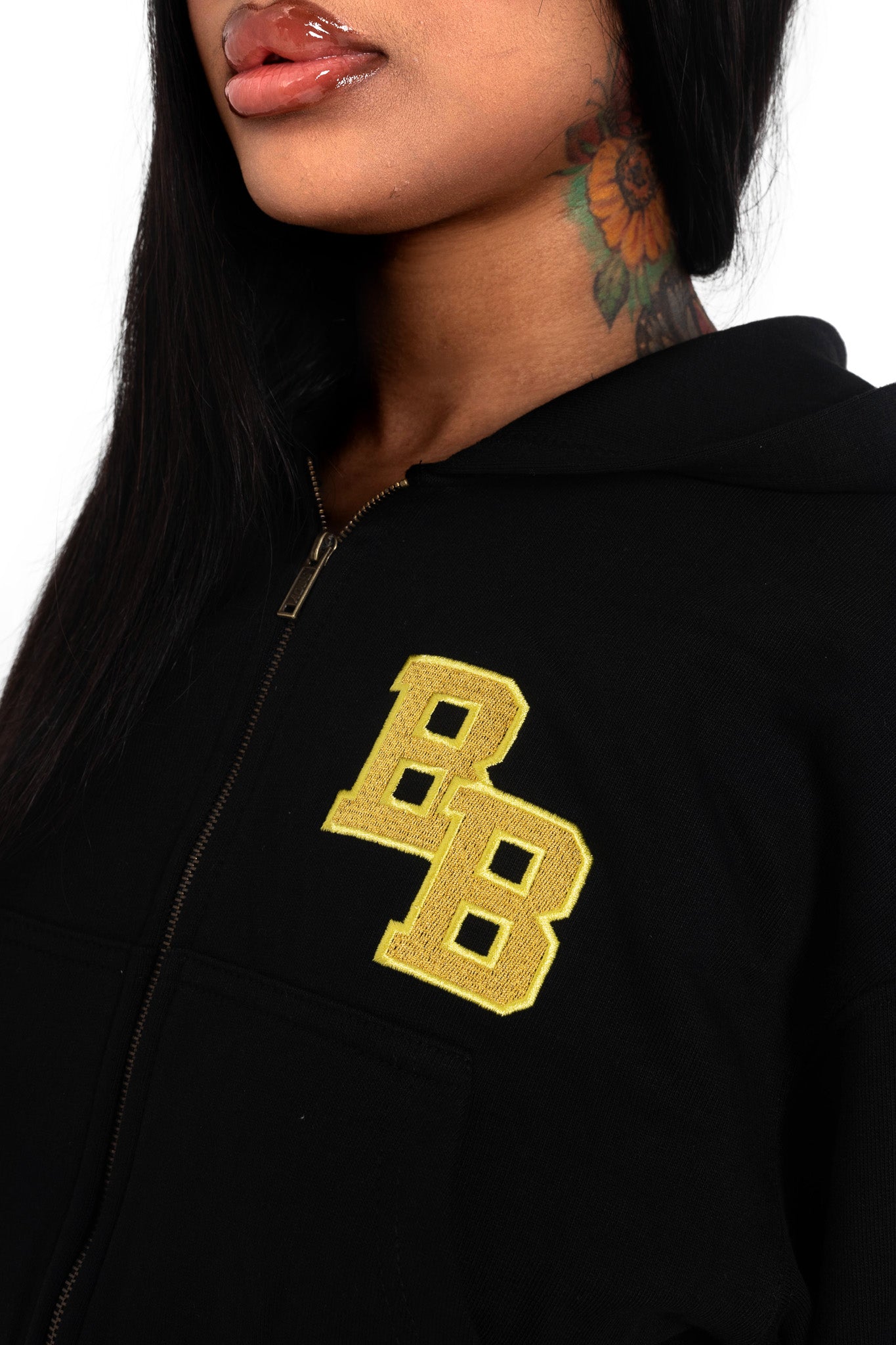 BODY UNIVERSITY HOODIE 2.0 (BLACK/YELLOW)