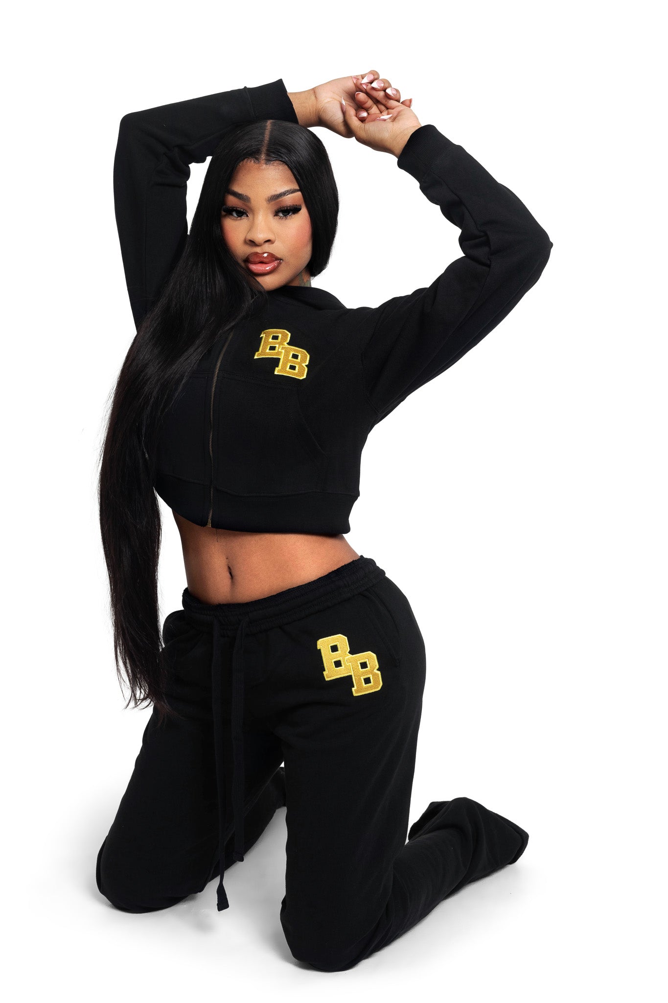 BODY UNIVERSITY SWEATPANTS 2.0 (BLACK/YELLOW)