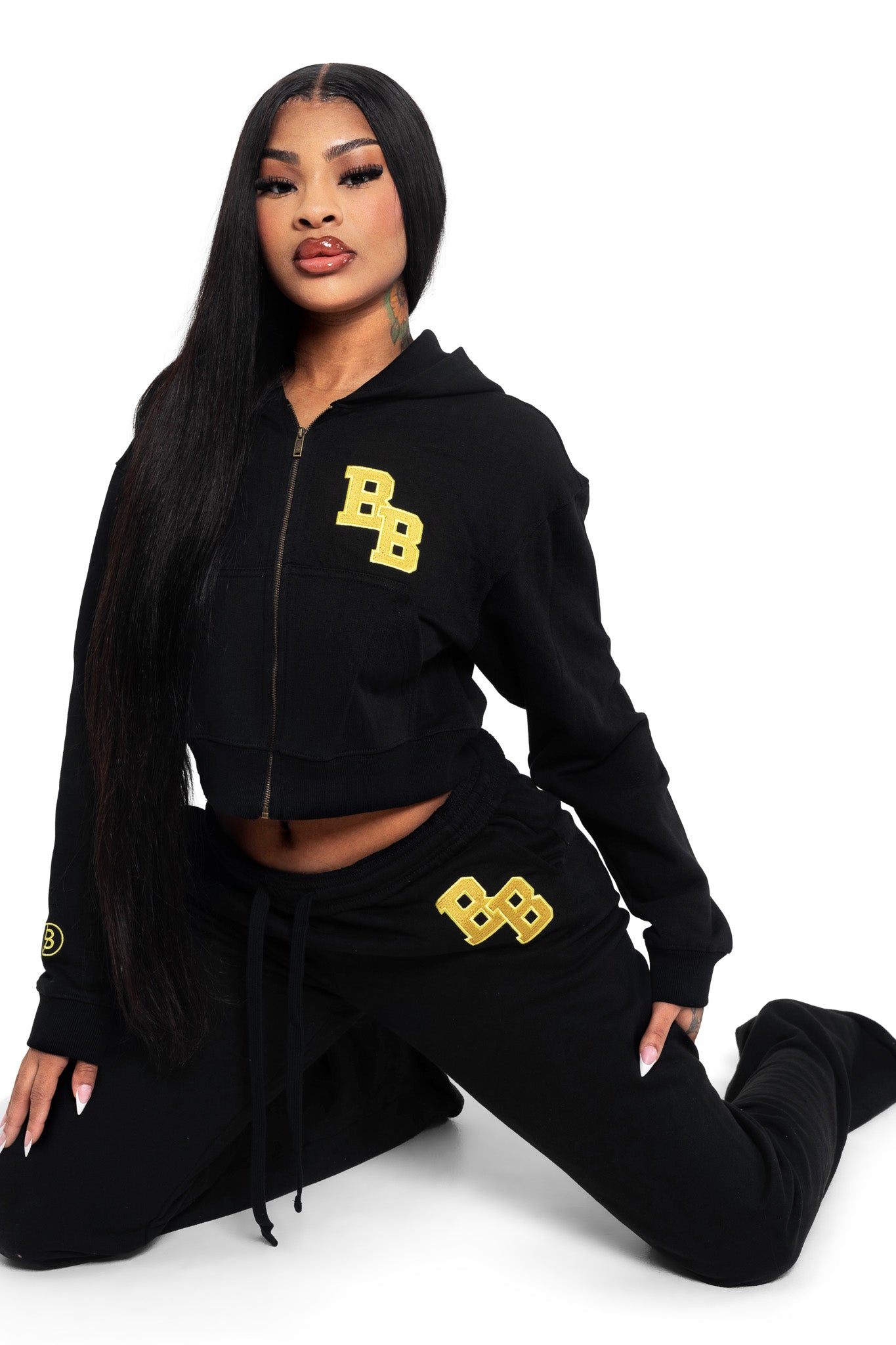 BODY UNIVERSITY SWEATPANTS 2.0 (BLACK/YELLOW)