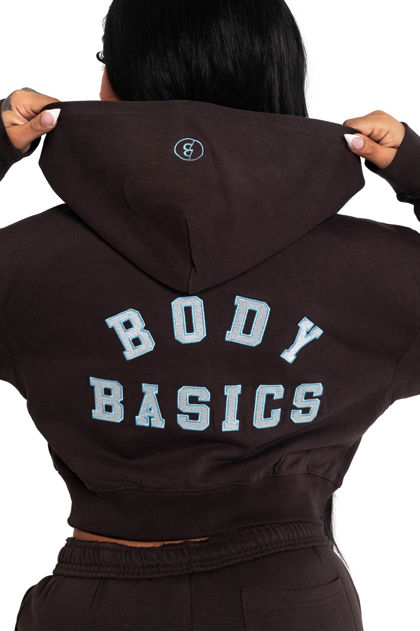 BODY UNIVERSITY HOODIE 2.0 (BROWN/TIFFANY BLUE)