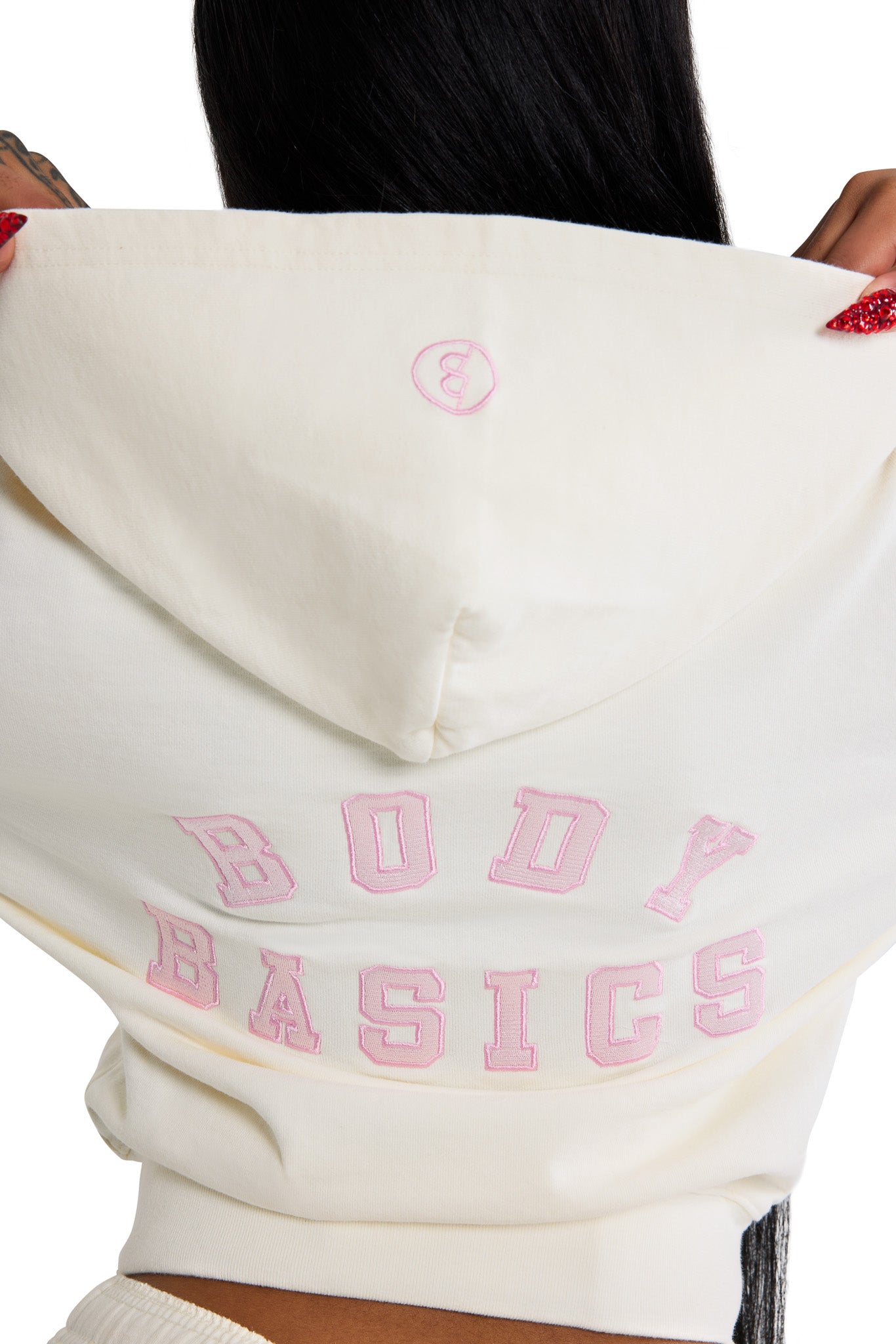 BODY UNIVERSITY HOODIE 2.0 (CREAM/PINK)