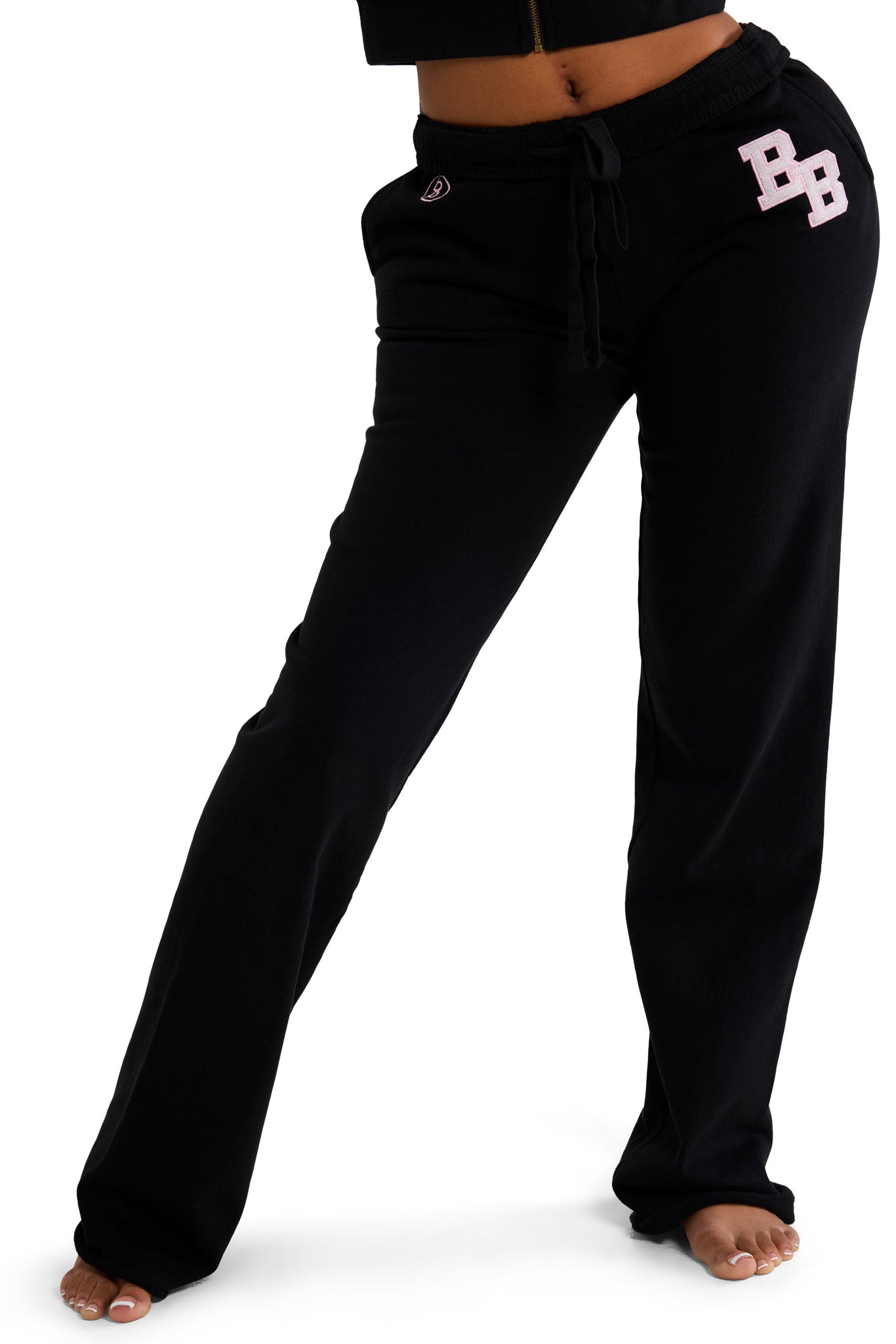 BODY UNIVERSITY SWEATPANTS 2.0 (BLACK/PINK)