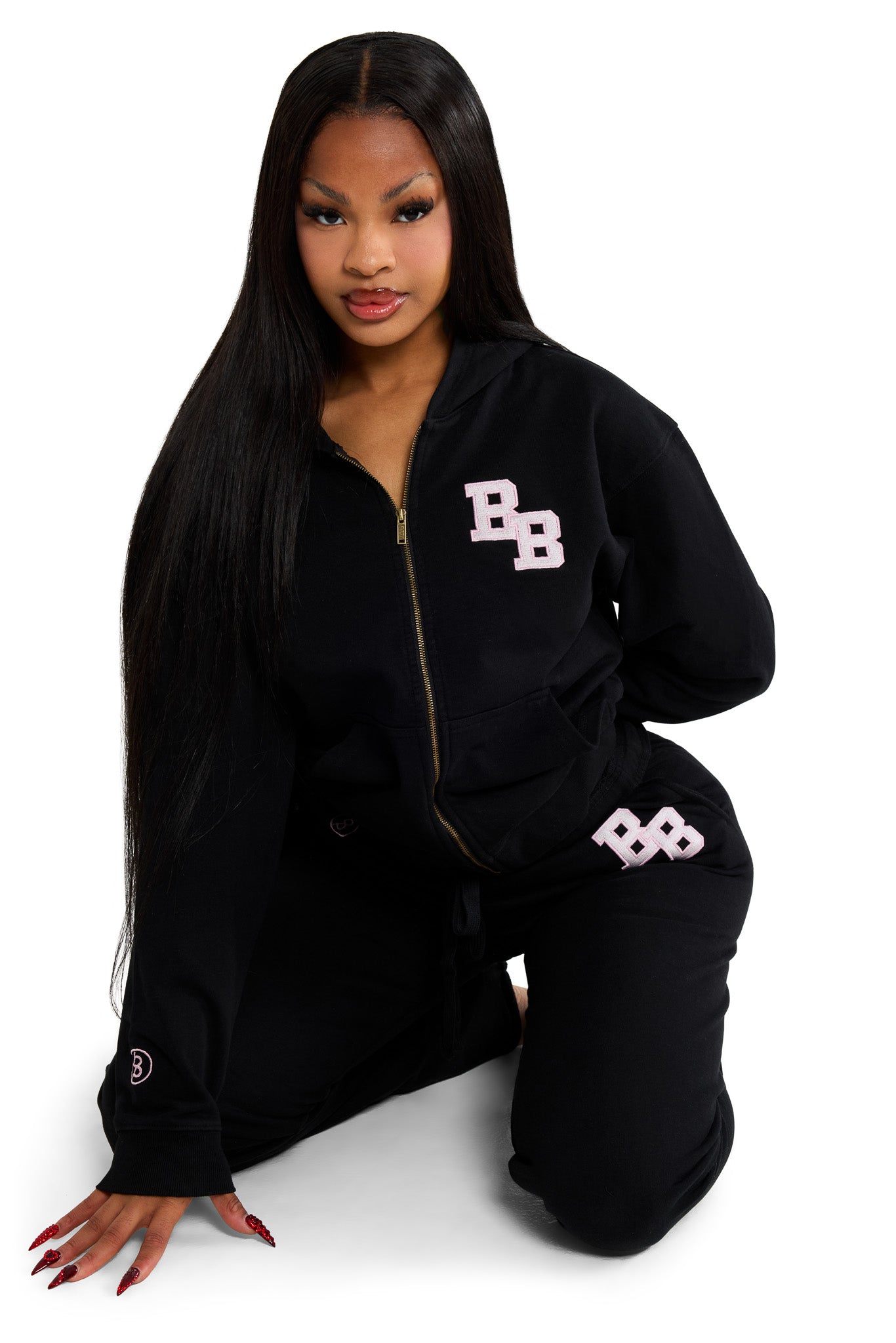 BODY UNIVERSITY HOODIE 2.0 (BLACK/PINK)