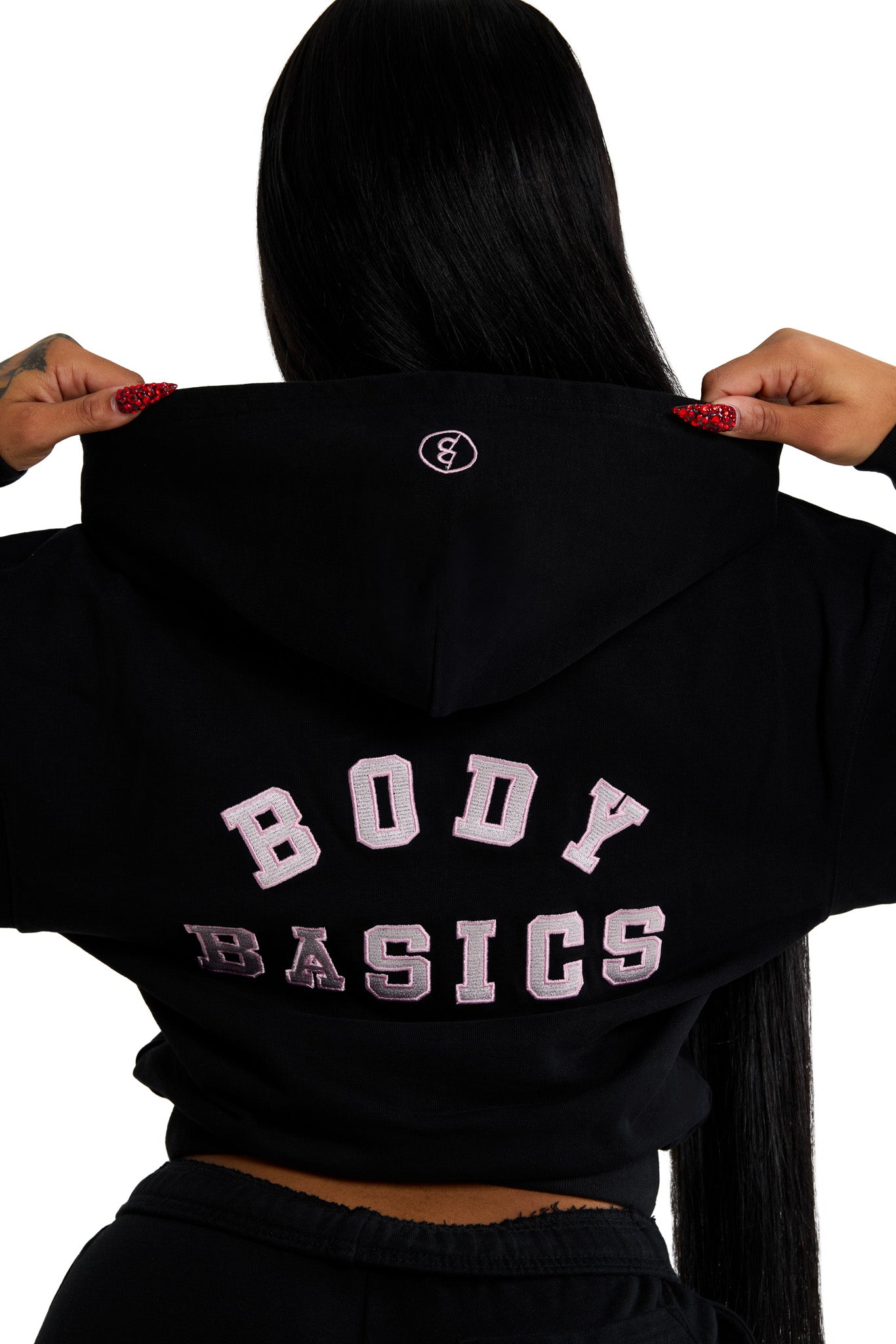 BODY UNIVERSITY HOODIE 2.0 (BLACK/PINK)