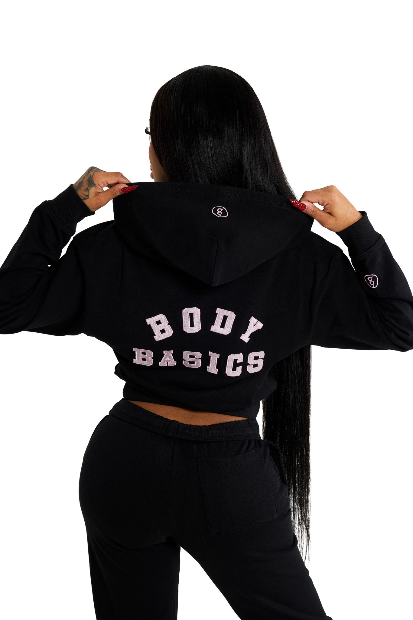 BODY UNIVERSITY HOODIE 2.0 (BLACK/PINK)