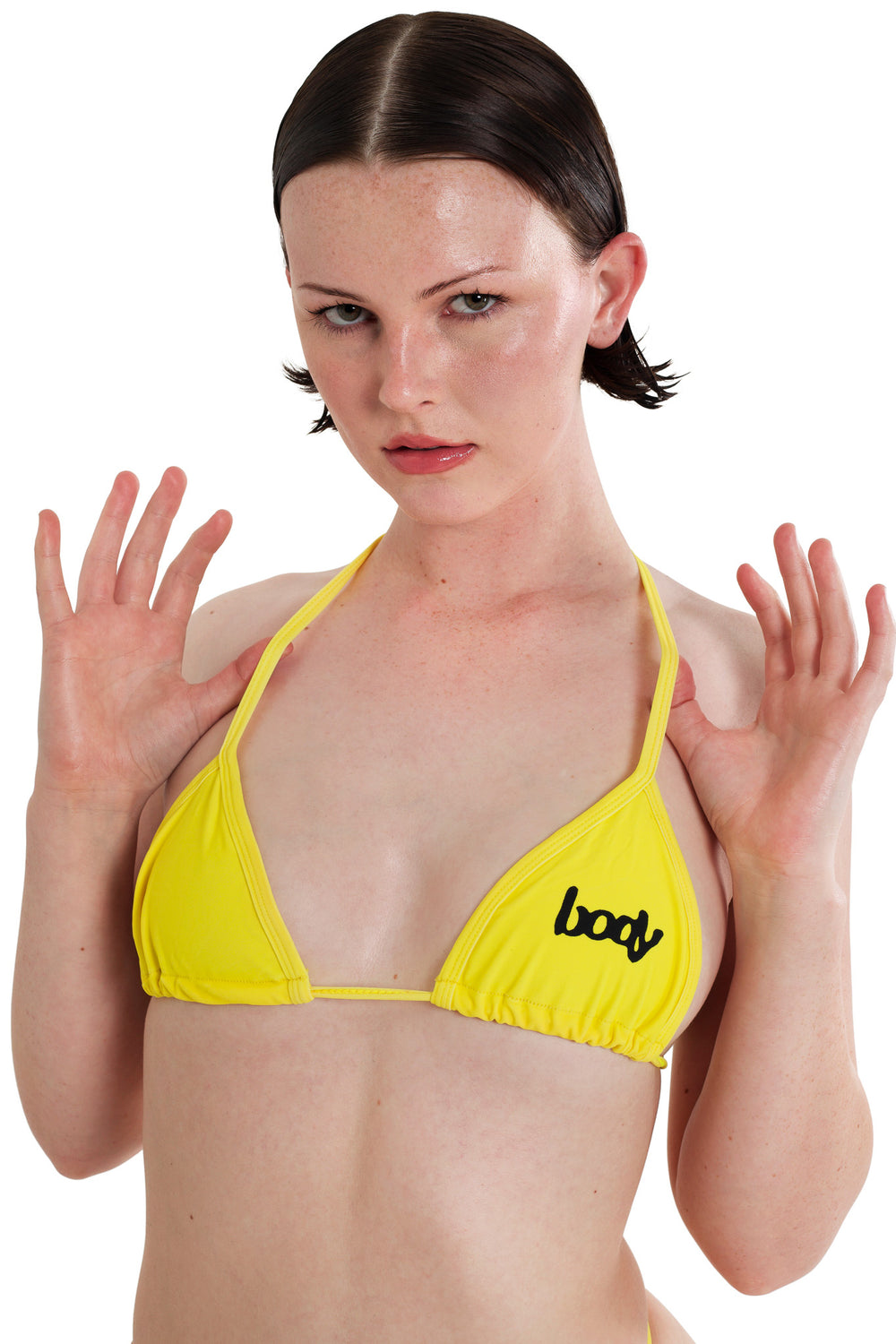 ITTY BITTY MICRO MINI BIKINI TOP (LEMON)