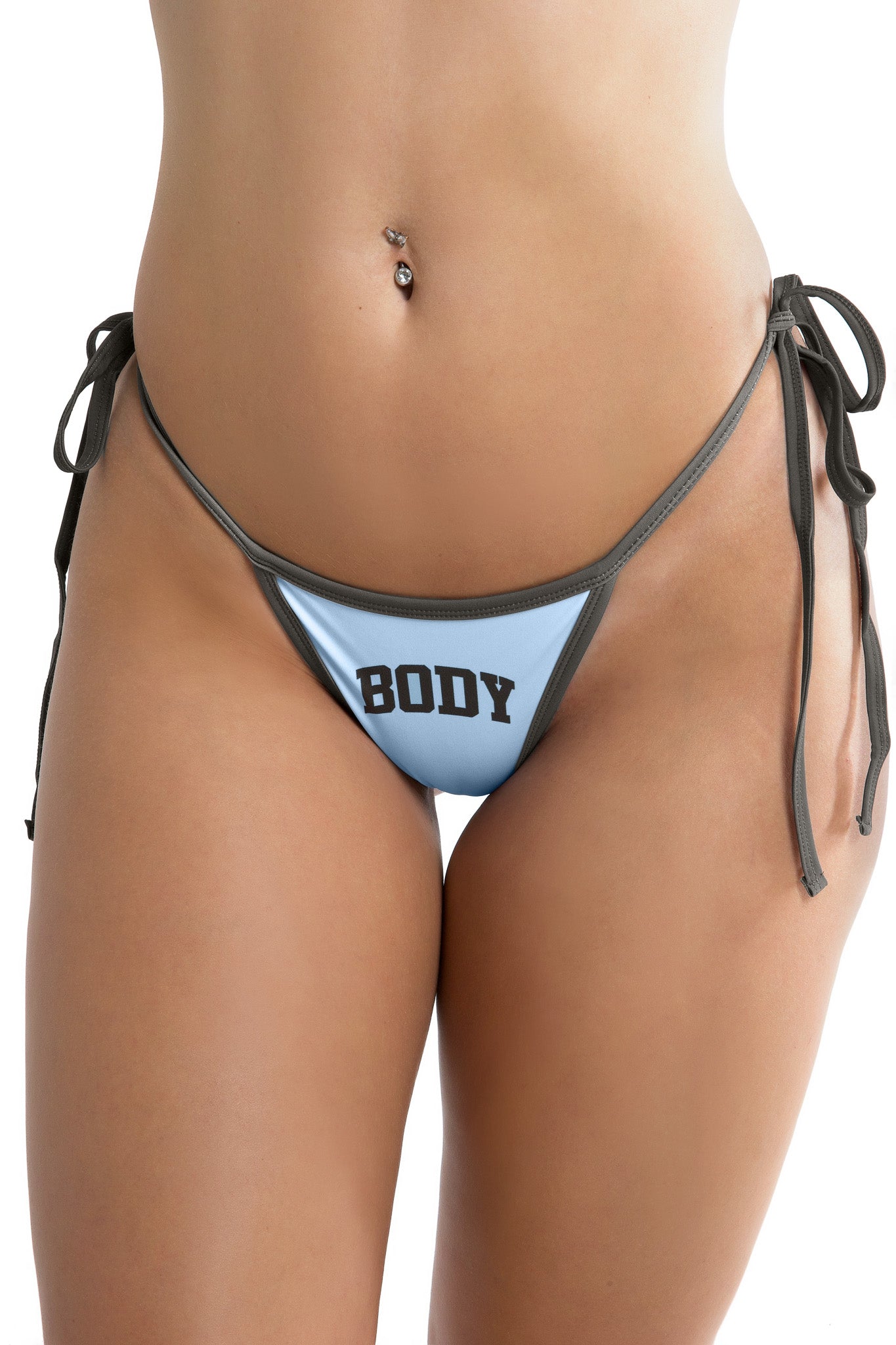 BACKSHOT BIKINI BOTTOM (BABY BLUE/GREY)