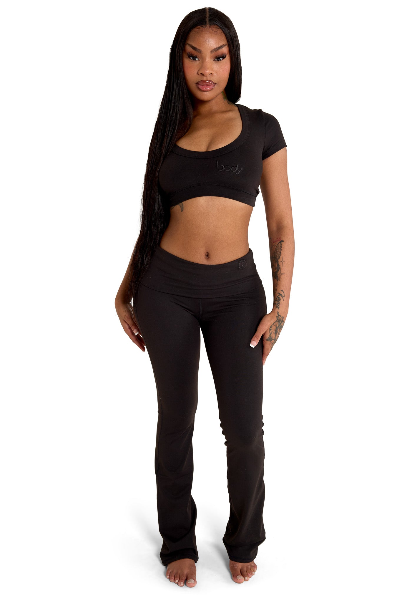 YOGA CROP TOP (MIDNIGHT BLACK)