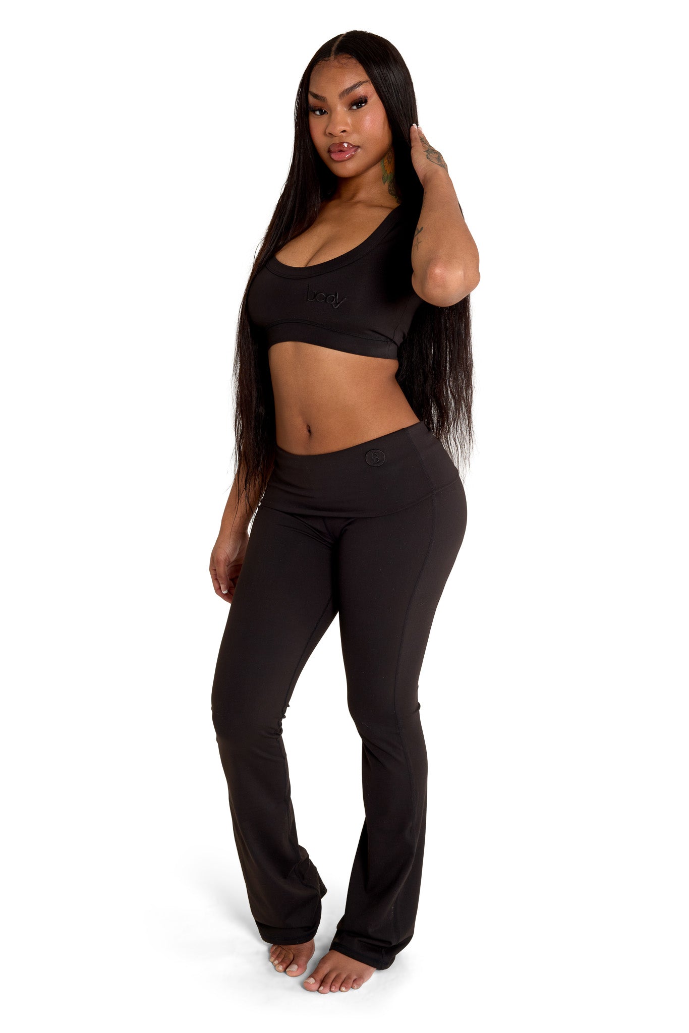 YOGA CROP TOP (MIDNIGHT BLACK)