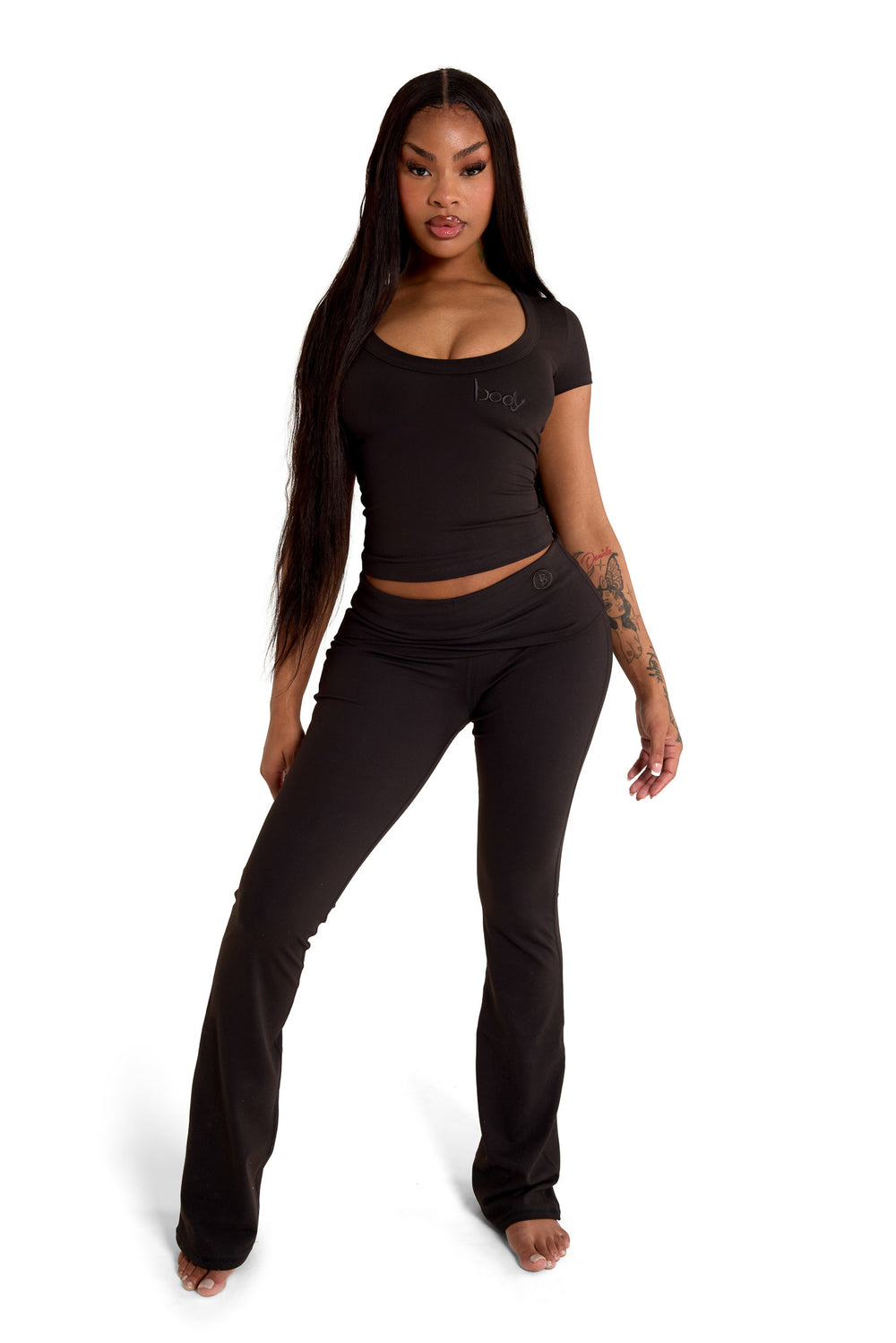 YOGA FULL LENGTH TOP (MIDNIGHT BLACK)