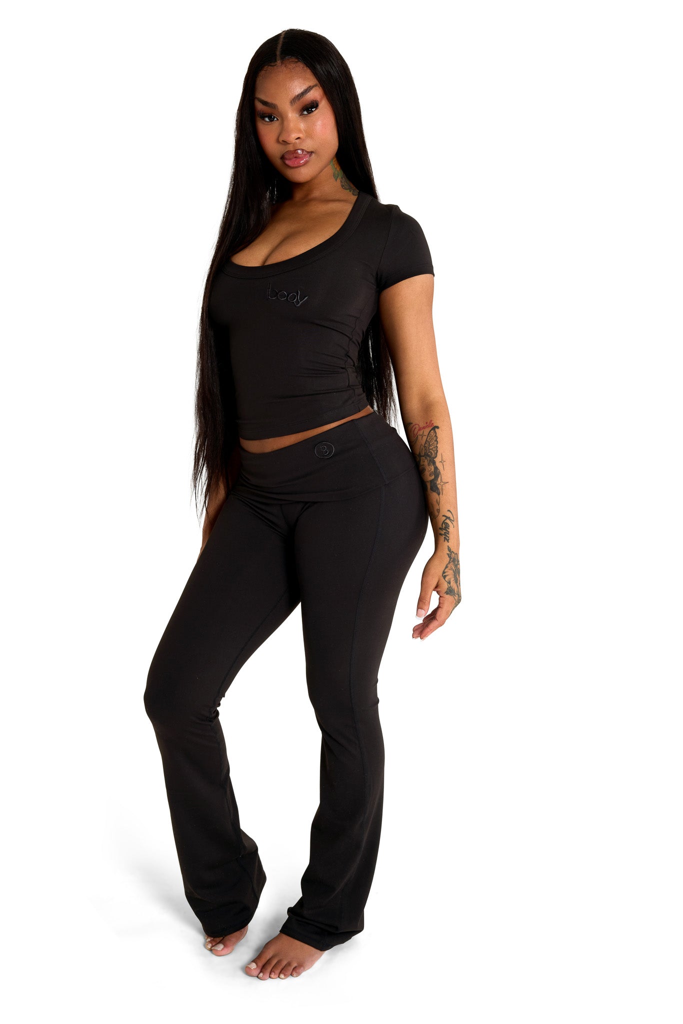 YOGA FULL LENGTH TOP (MIDNIGHT BLACK)