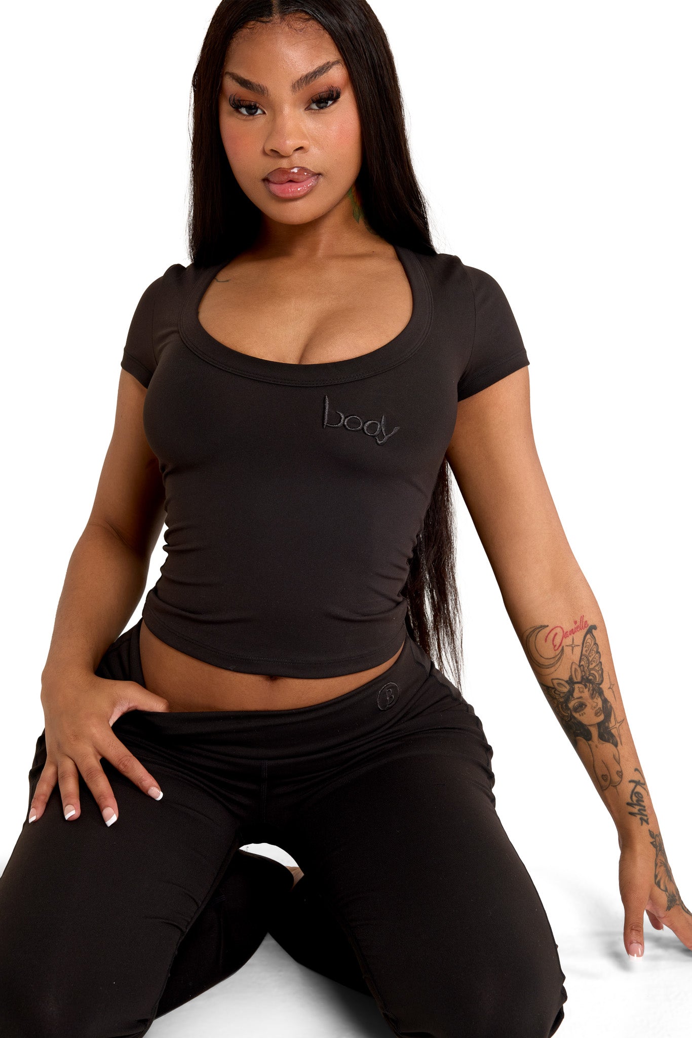 YOGA FULL LENGTH TOP (MIDNIGHT BLACK)