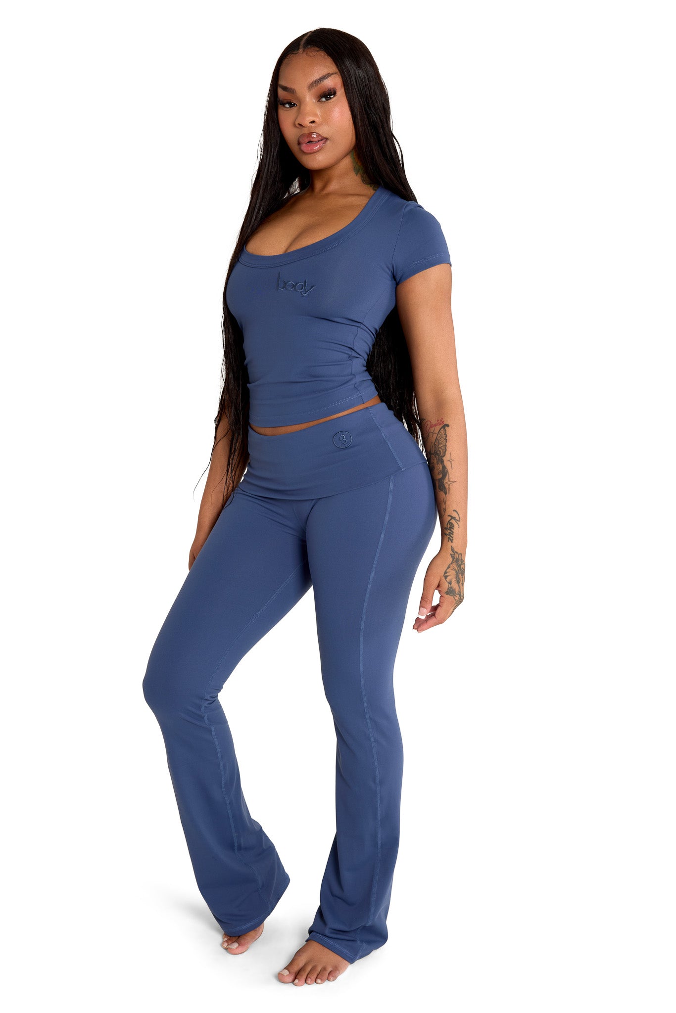 YOGA FULL LENGTH TOP (VIBRANT NAVY)