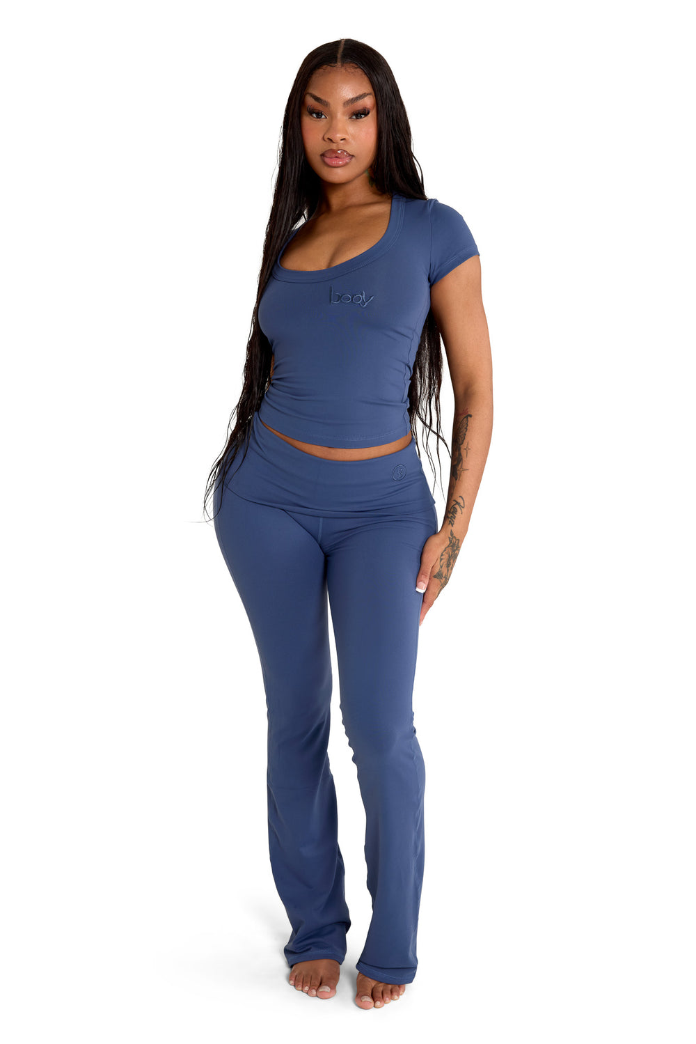 YOGA FULL LENGTH TOP (VIBRANT NAVY)