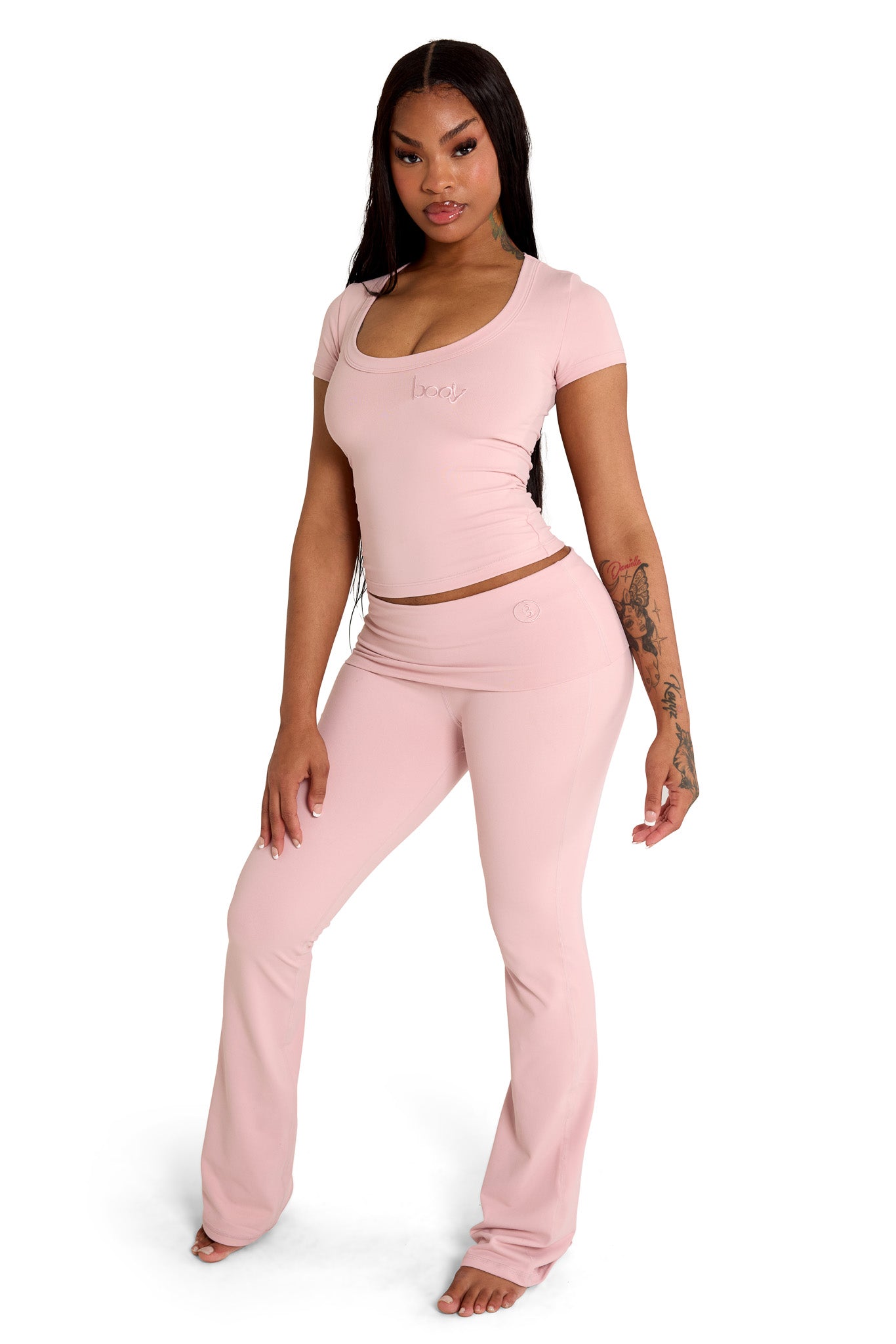 YOGA FULL LENGTH TOP (BLUSH PINK)