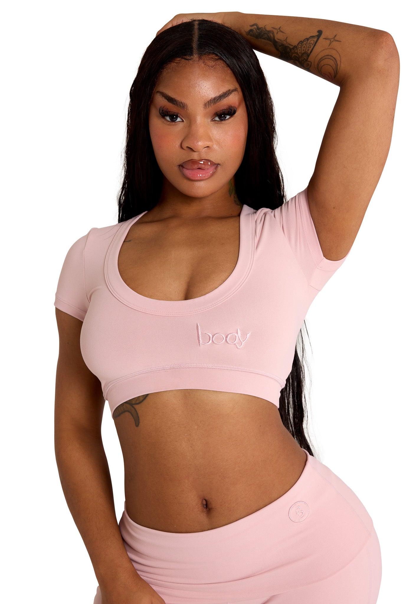 YOGA CROP TOP (BLUSH PINK)