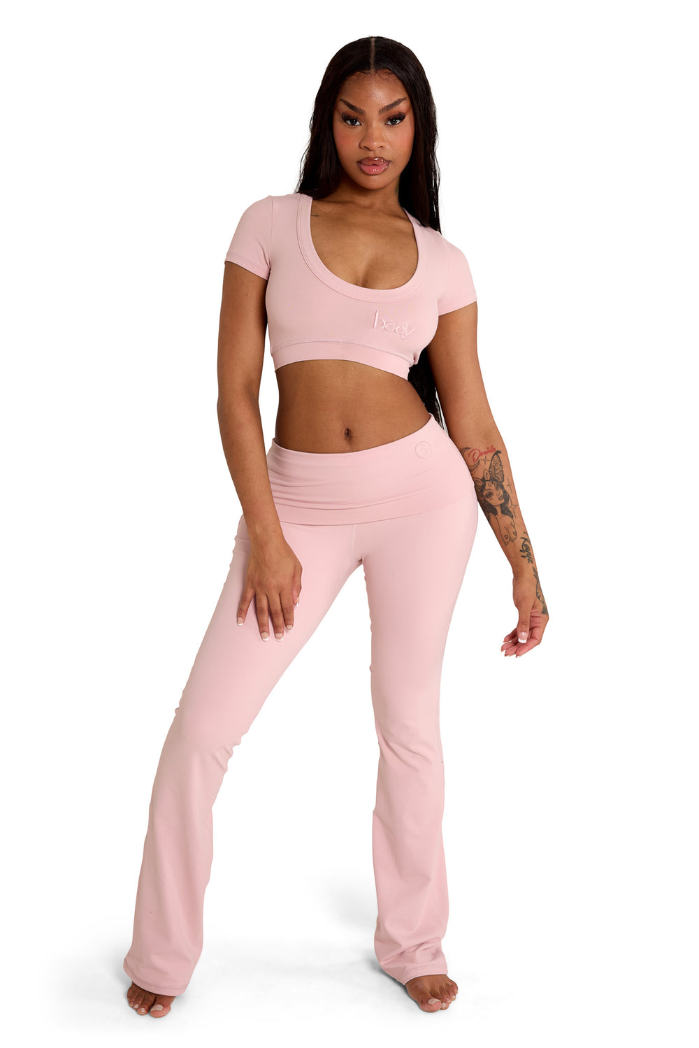 YOGA CROP TOP (BLUSH PINK)