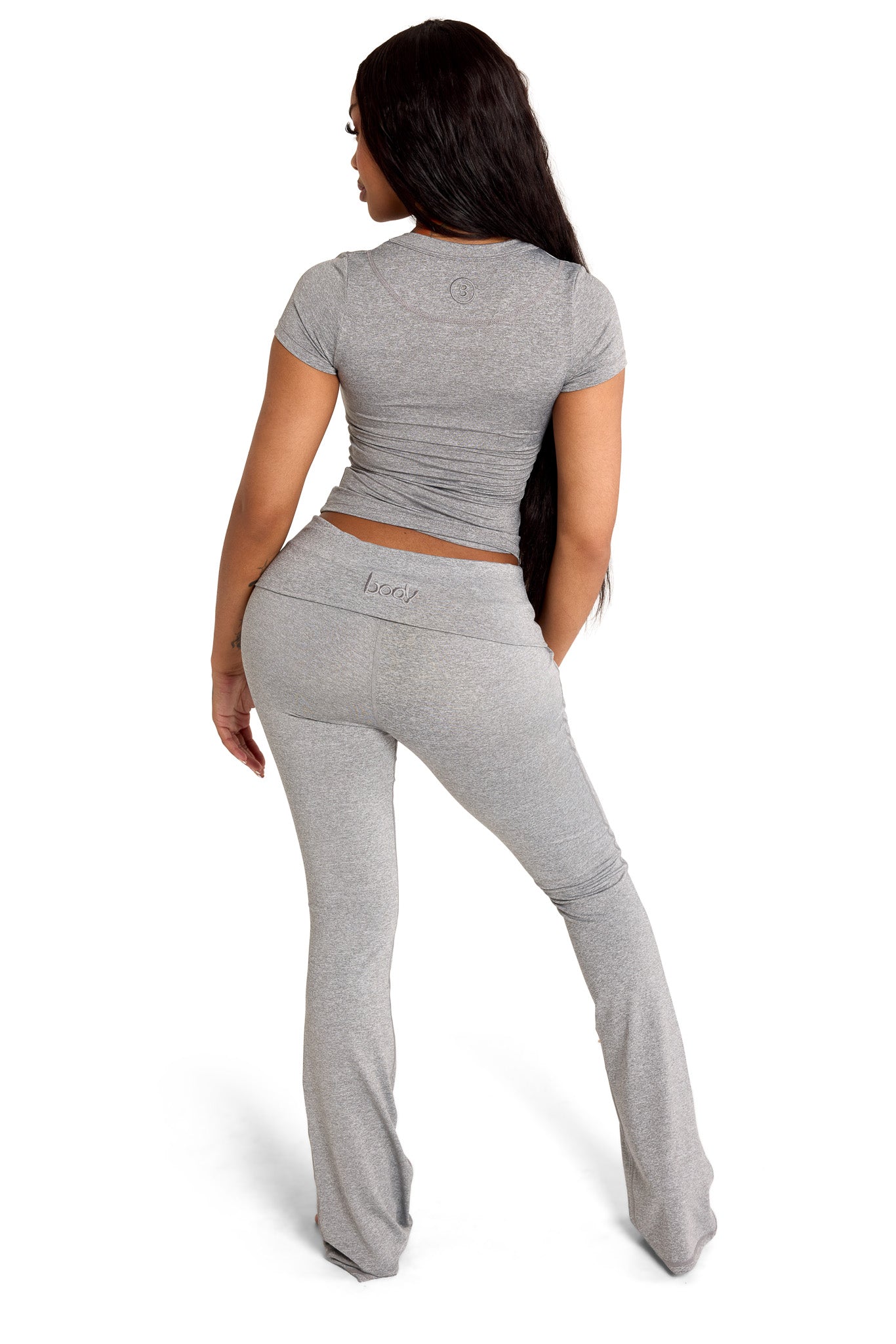 YOGA FULL LENGTH TOP (HEATHER GREY)