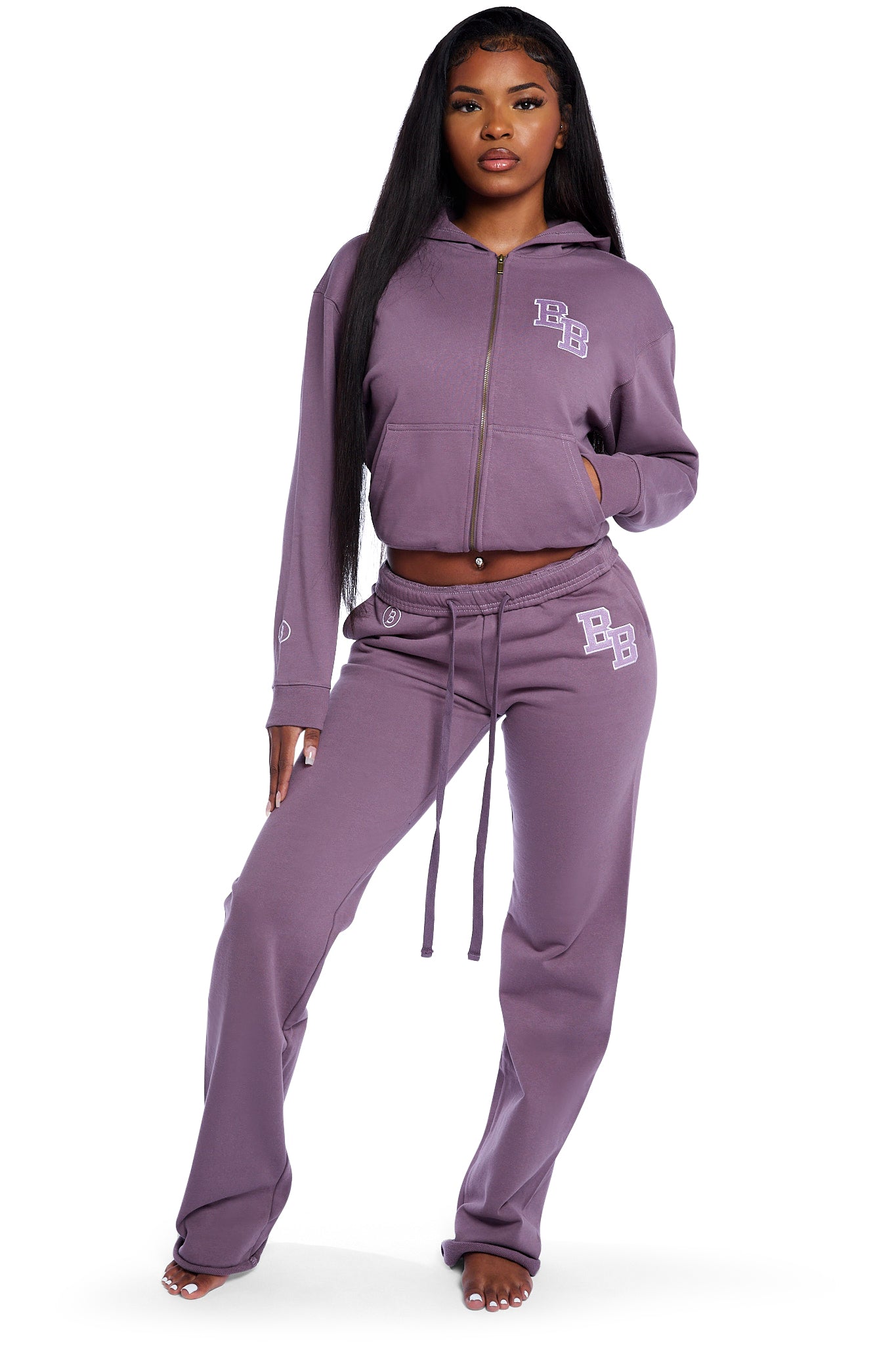BODY UNIVERSITY HOODIE 2.0 (FADED PURPLE/RED)