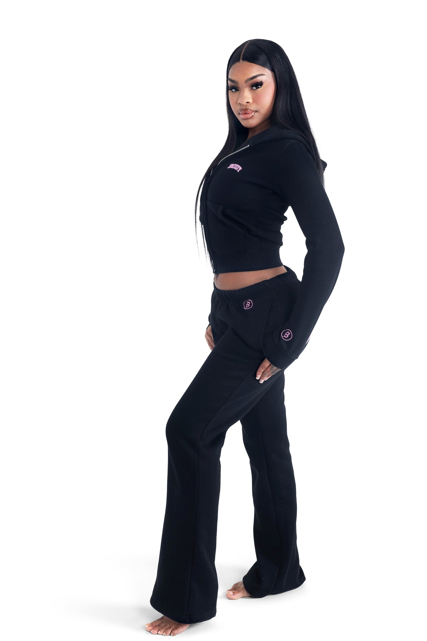 BACKSHOT SWEATPANTS 2.0 (BLACK/PINK)