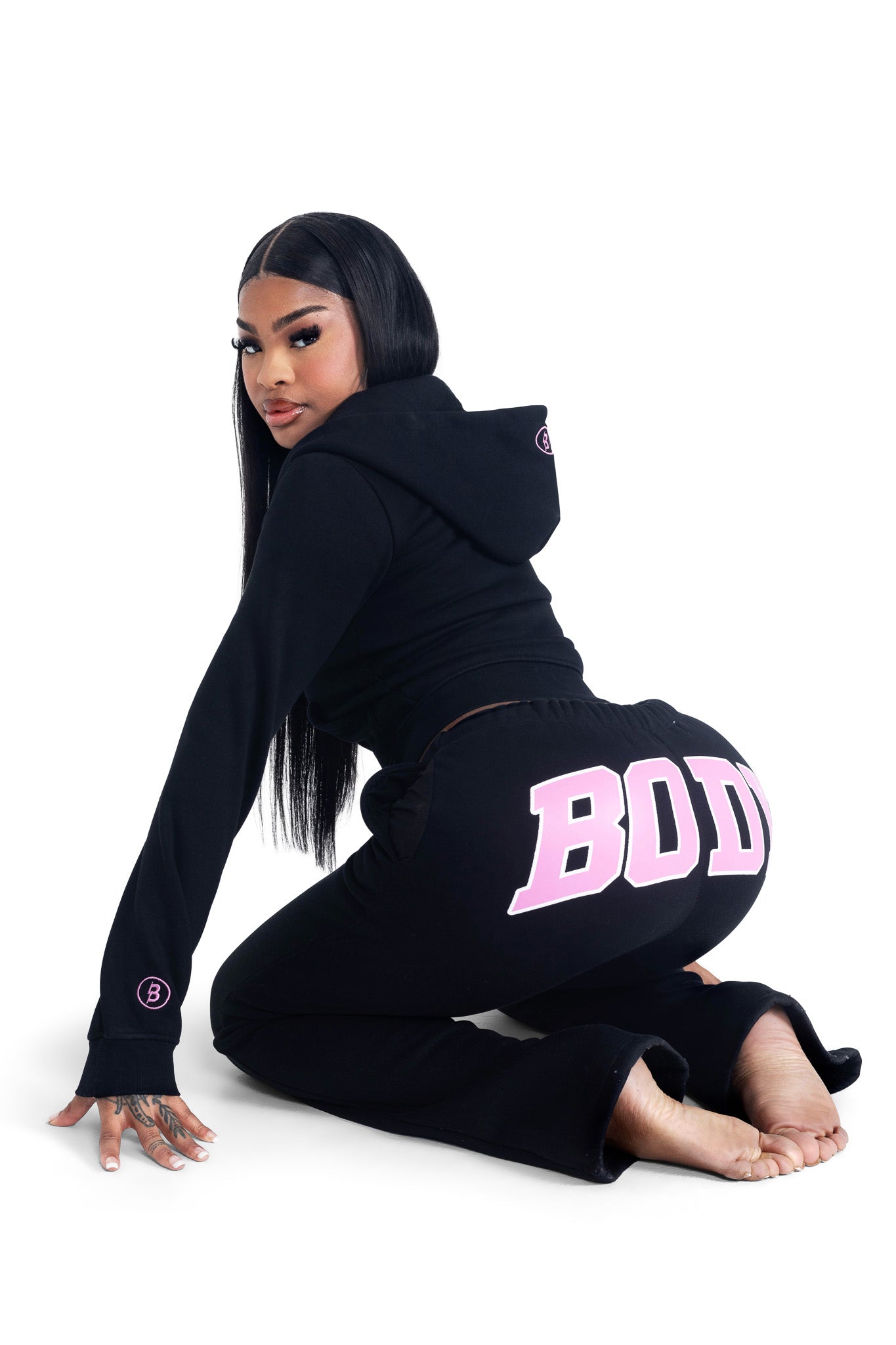 BACKSHOT HOODIE 2.0 (BLACK/PINK)