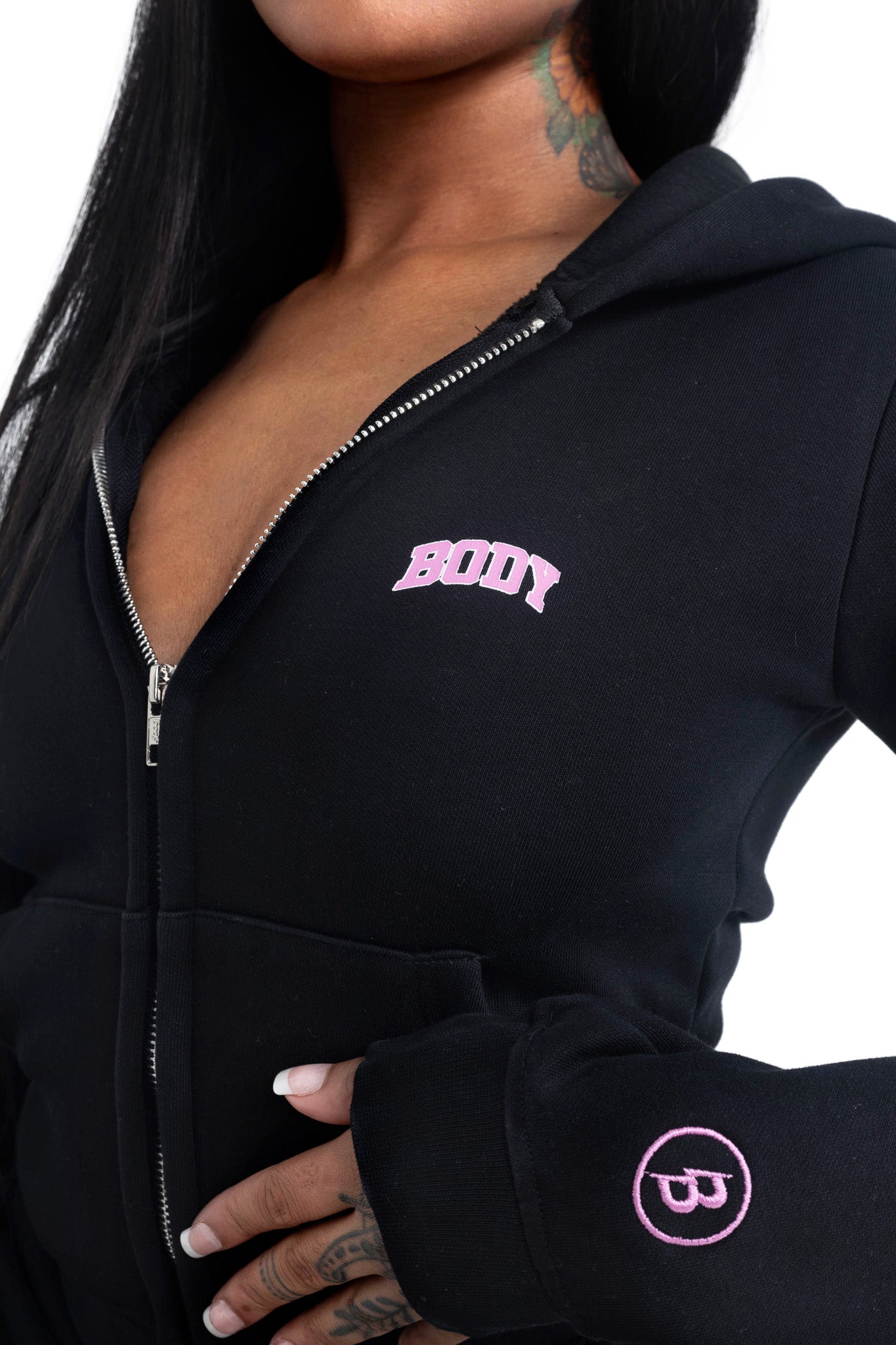 BACKSHOT HOODIE 2.0 (BLACK/PINK)