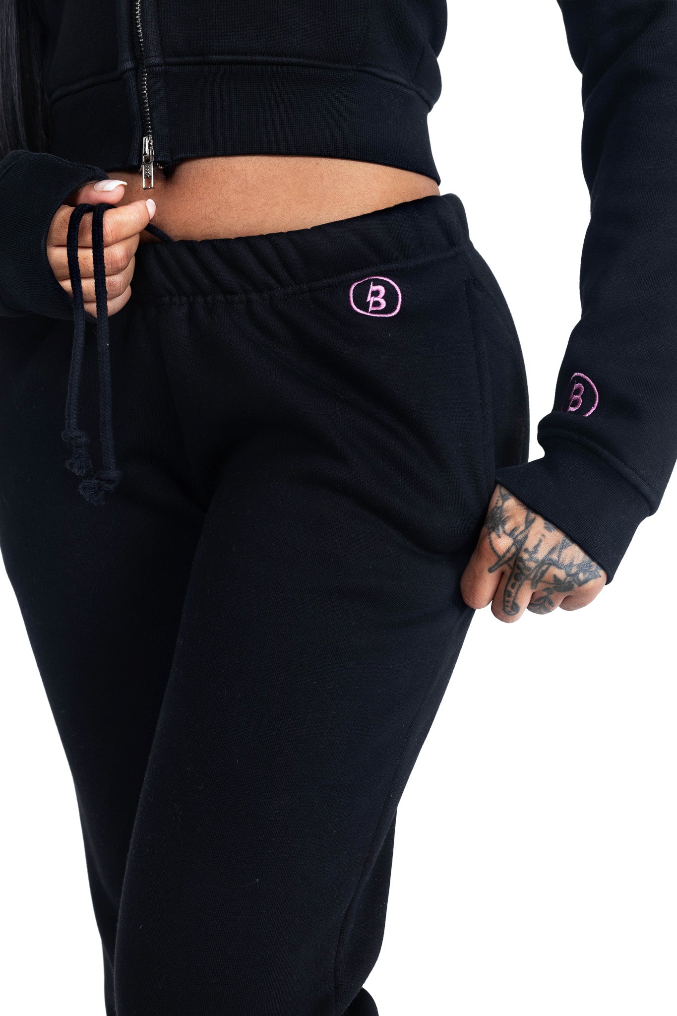 BACKSHOT SWEATPANTS 2.0 (BLACK/PINK)