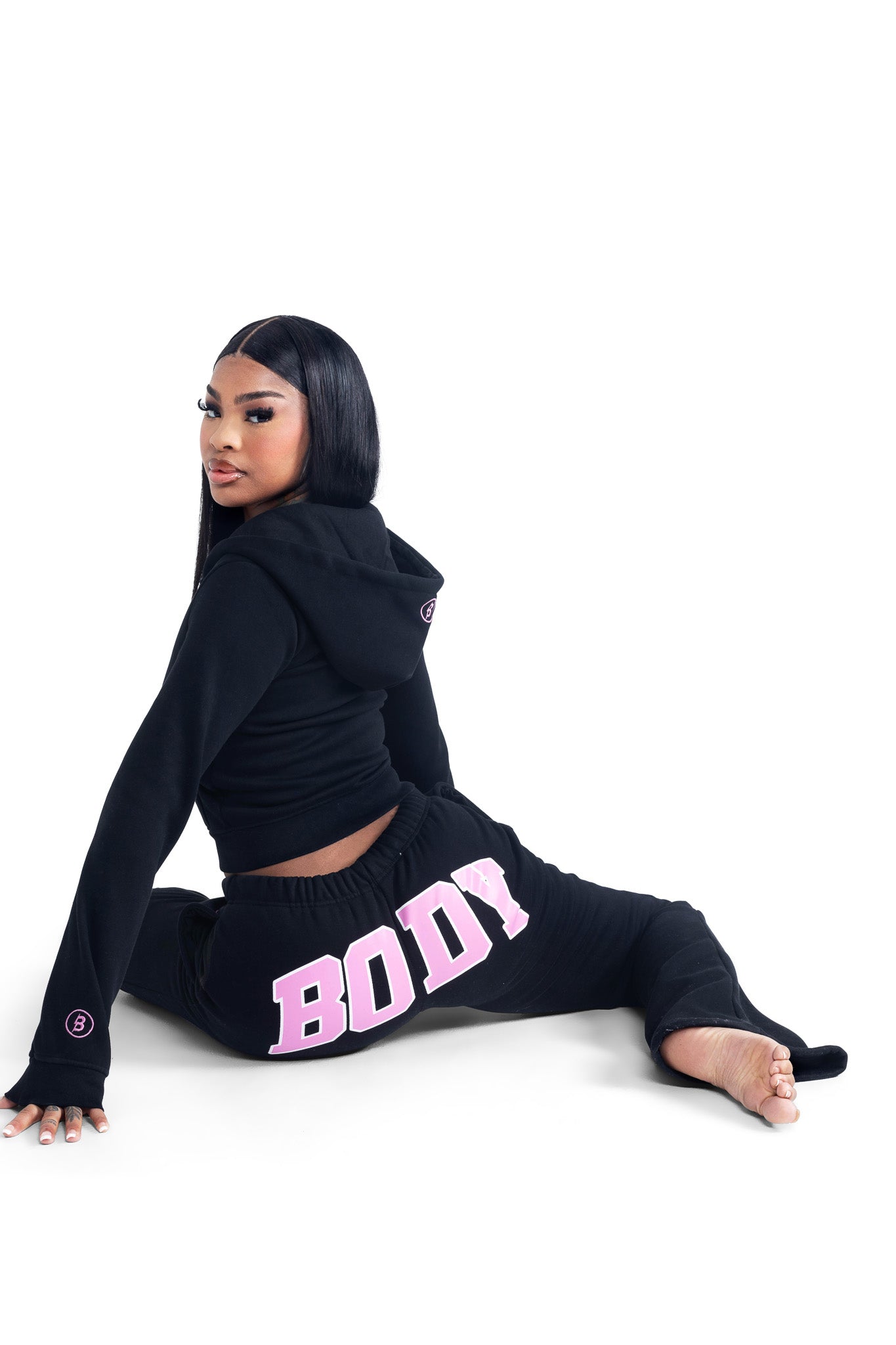 BACKSHOT SWEATPANTS 2.0 (BLACK/PINK)