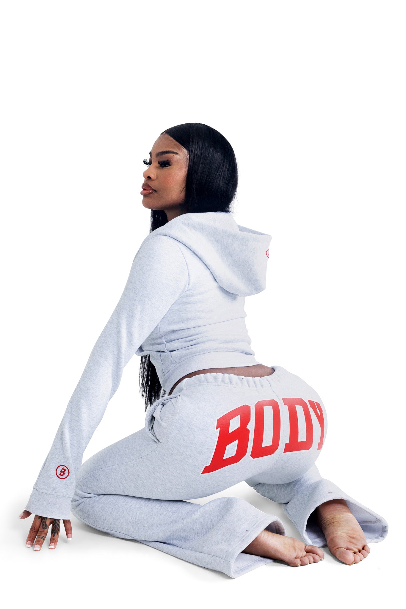 BODY by Raven Tracy deals Back-shot Sweatsuit Set