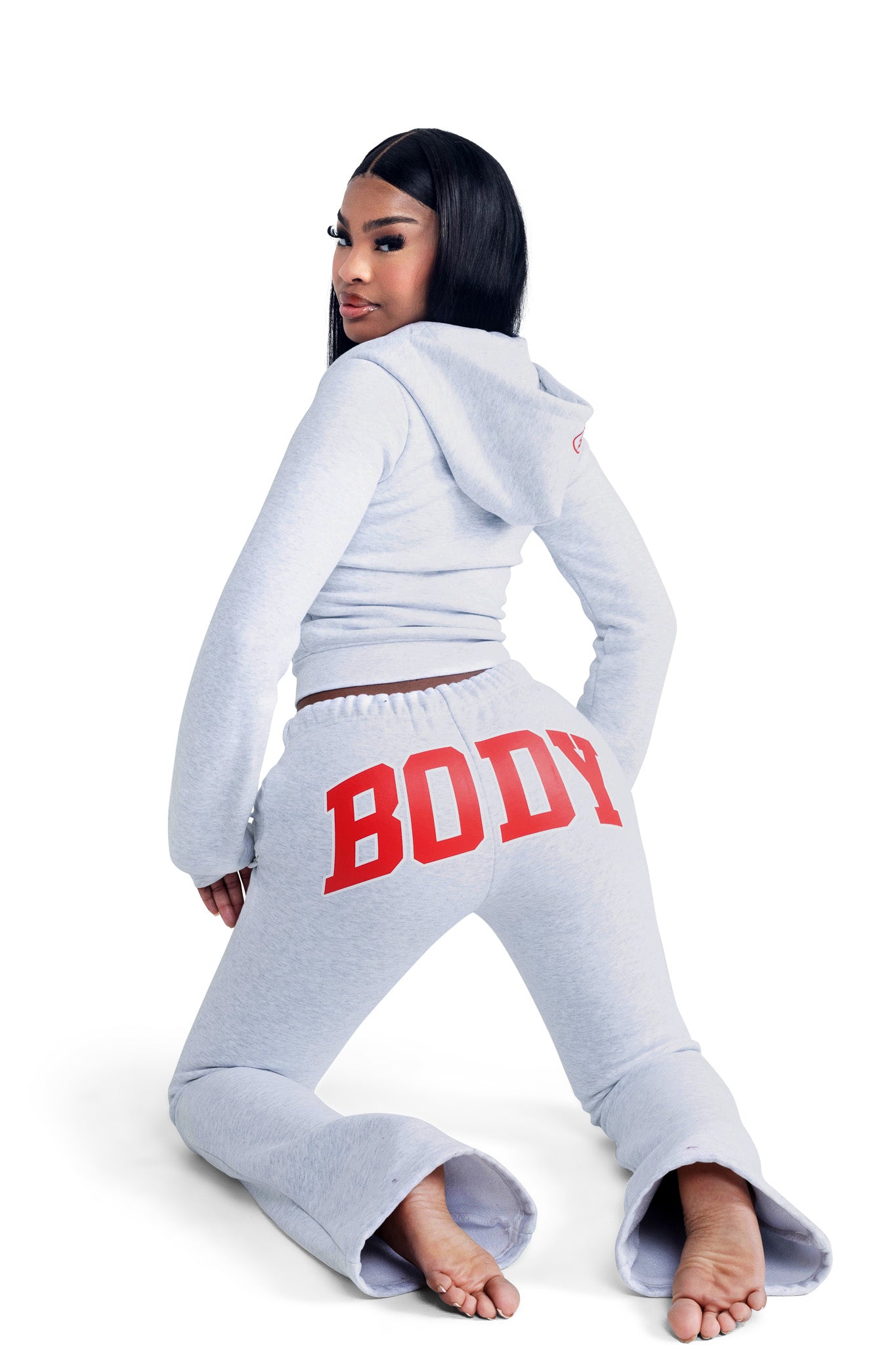 BACKSHOT SWEATPANTS 2.0 (HEATHER GREY/RED)