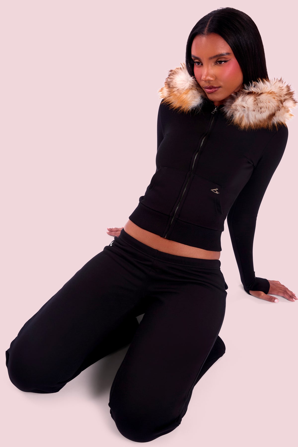 BODY FUR HOODIE (ONYX)