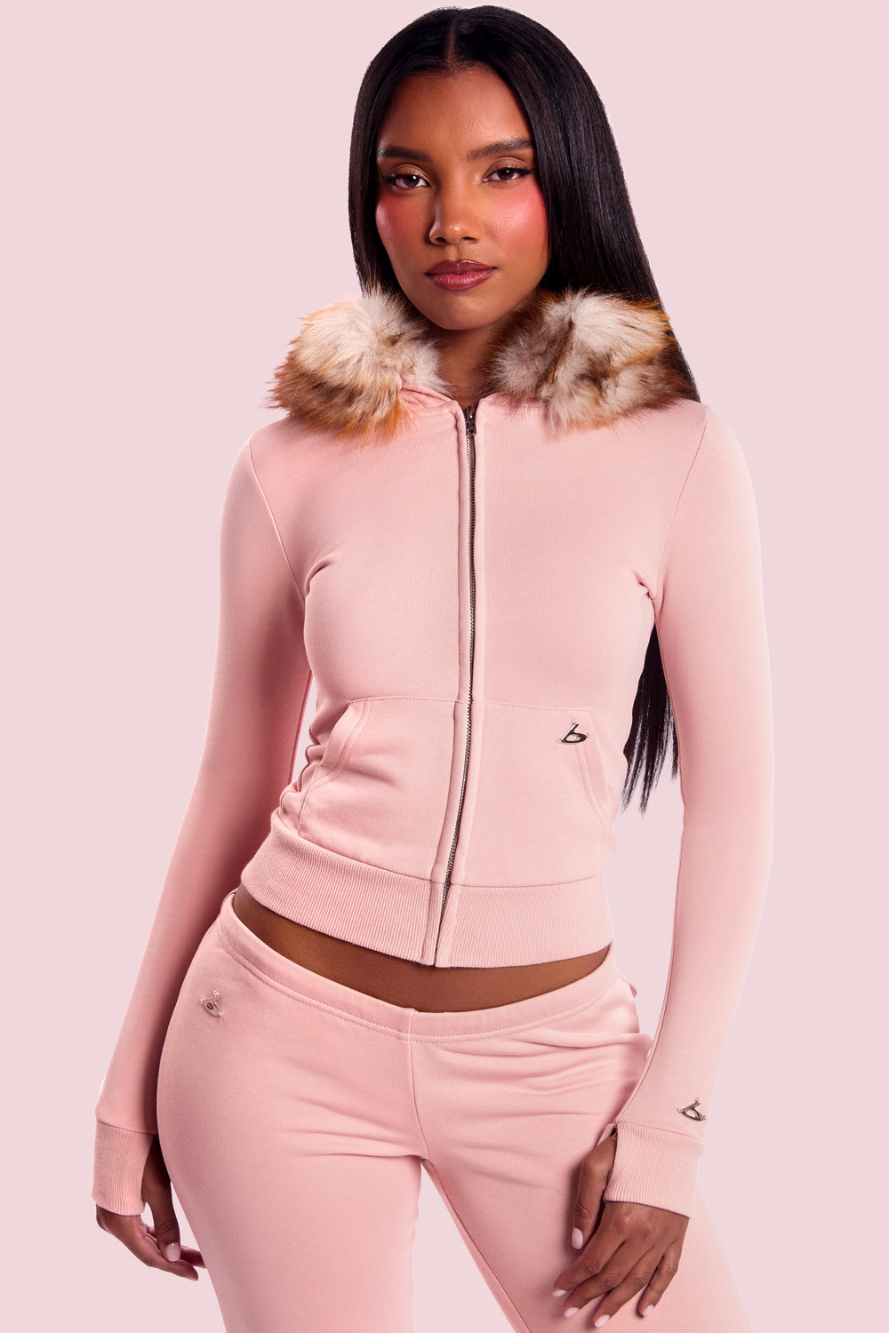 BODY FUR HOODIE (SNUGGLE PINK)