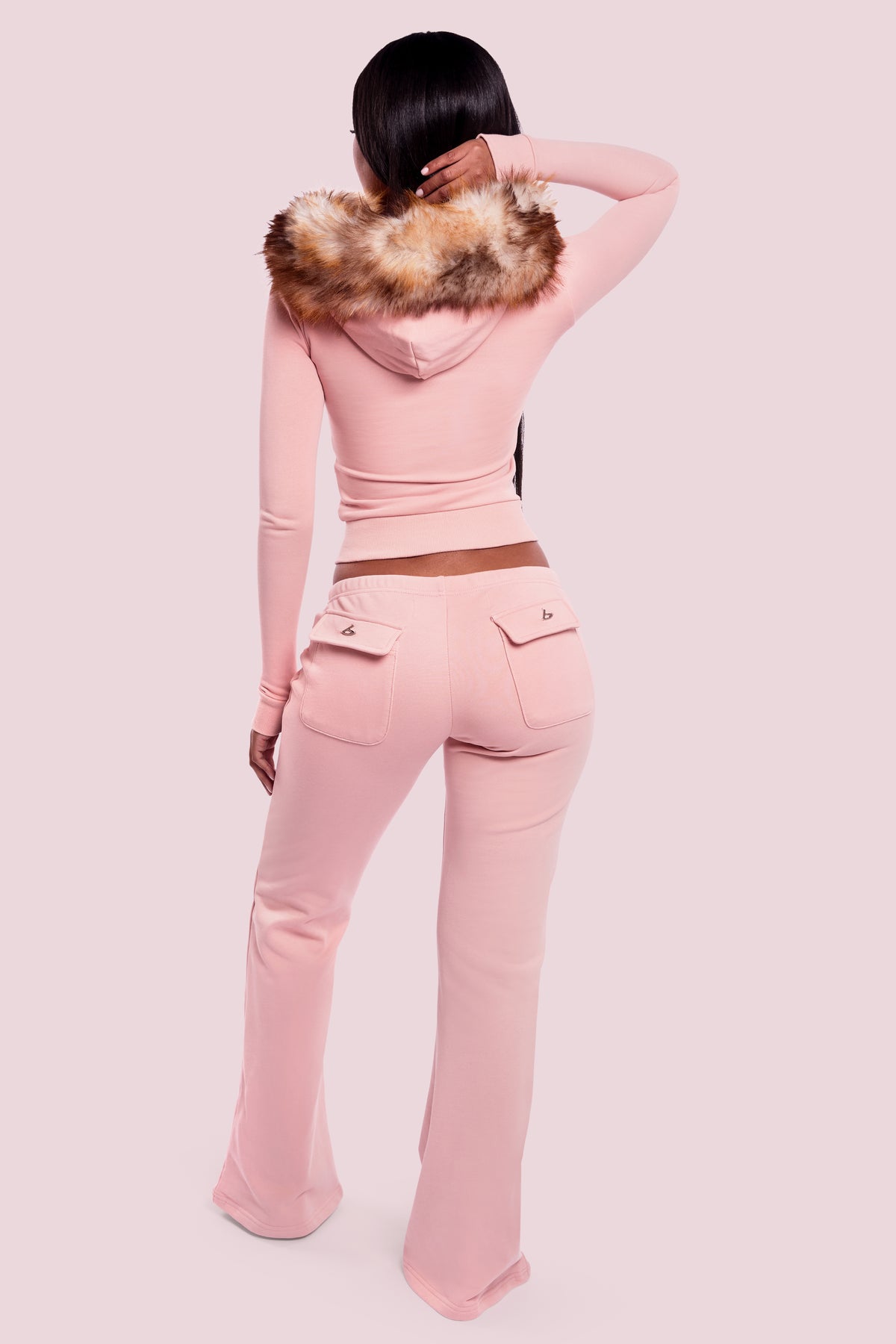 BODY FUR HOODIE (SNUGGLE PINK)