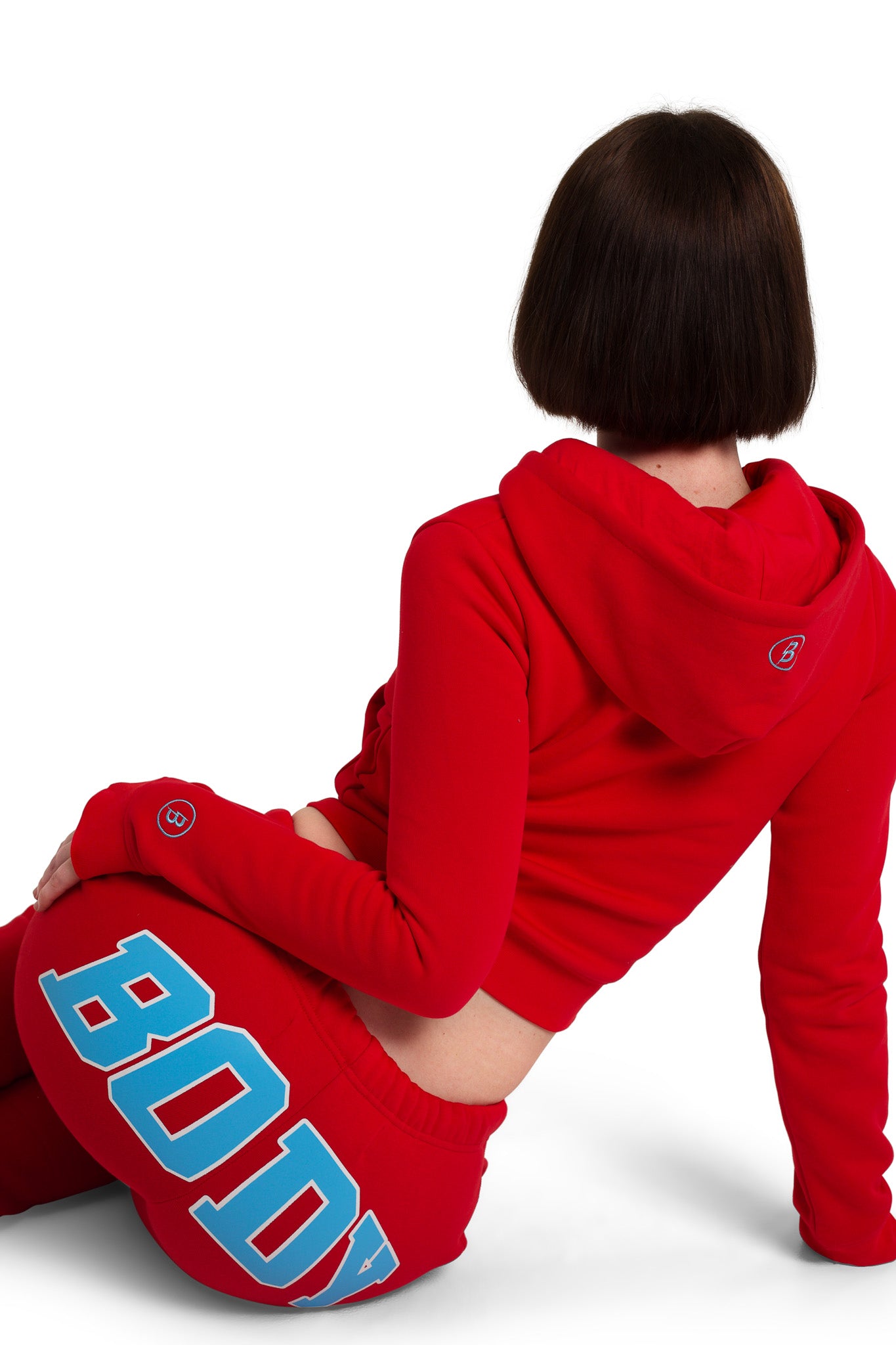 BACKSHOT HOODIE 2.0 (RED/BABY BLUE)