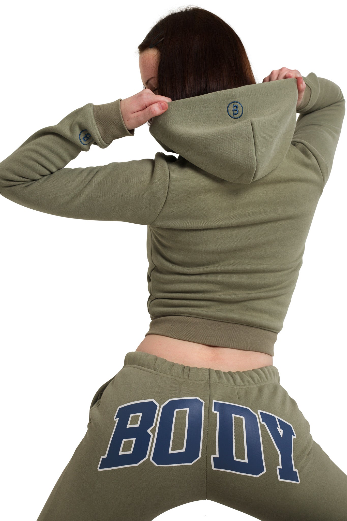 BACKSHOT HOODIE 2.0 (OLIVE/NAVY)