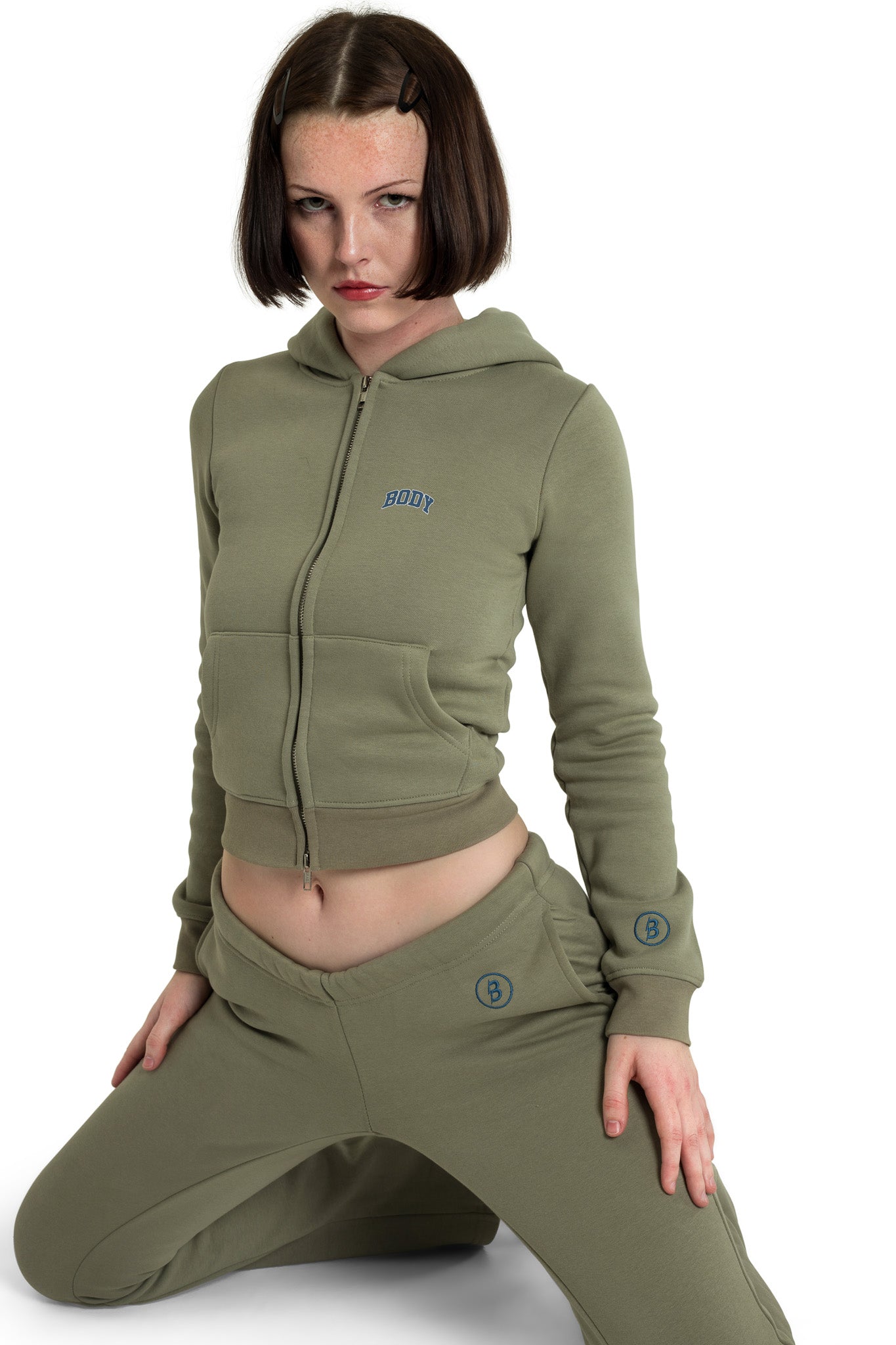 BACKSHOT HOODIE 2.0 (OLIVE/NAVY)