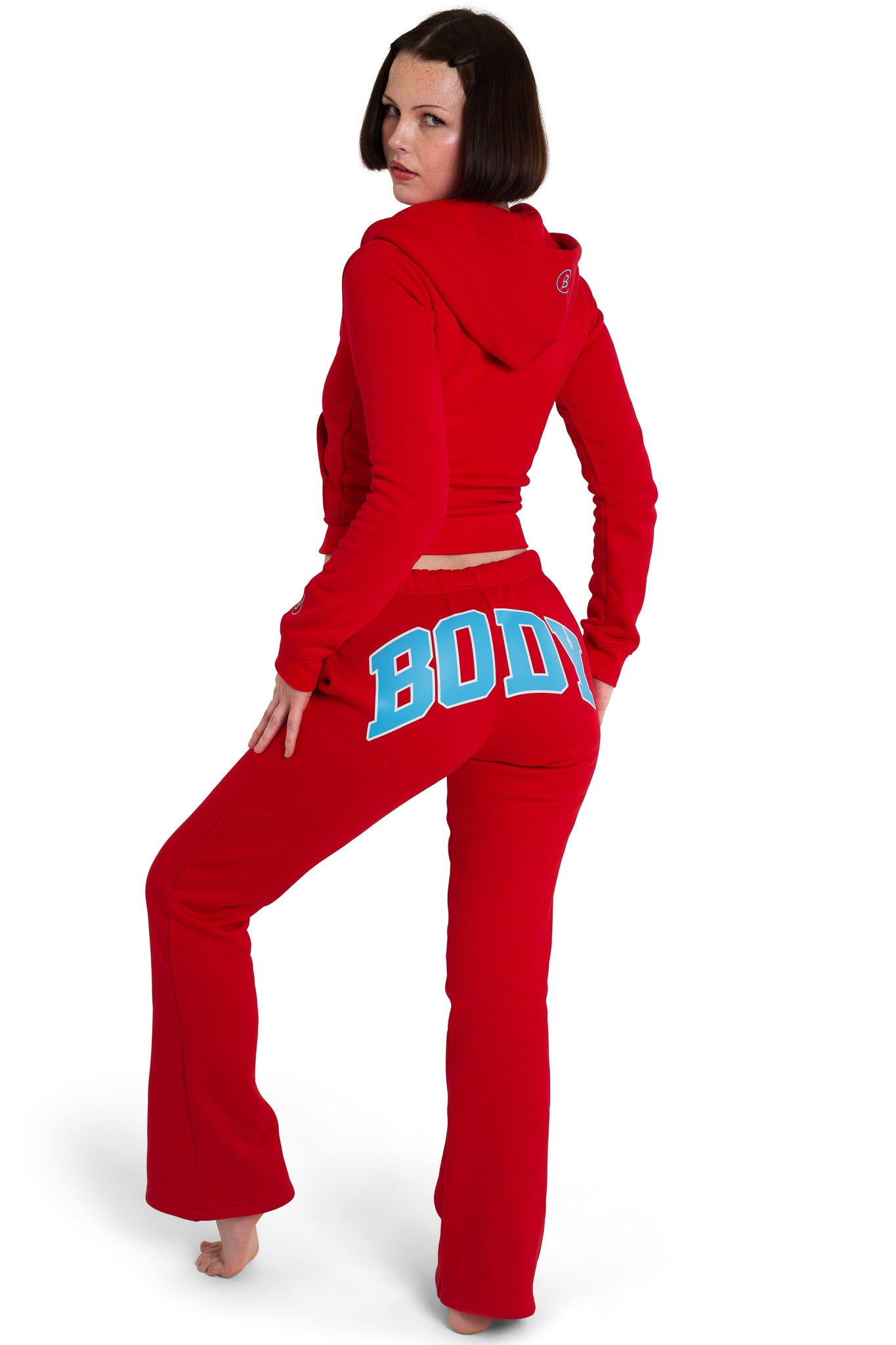 BACKSHOT SWEATPANTS 2.0 (RED/BABY BLUE)