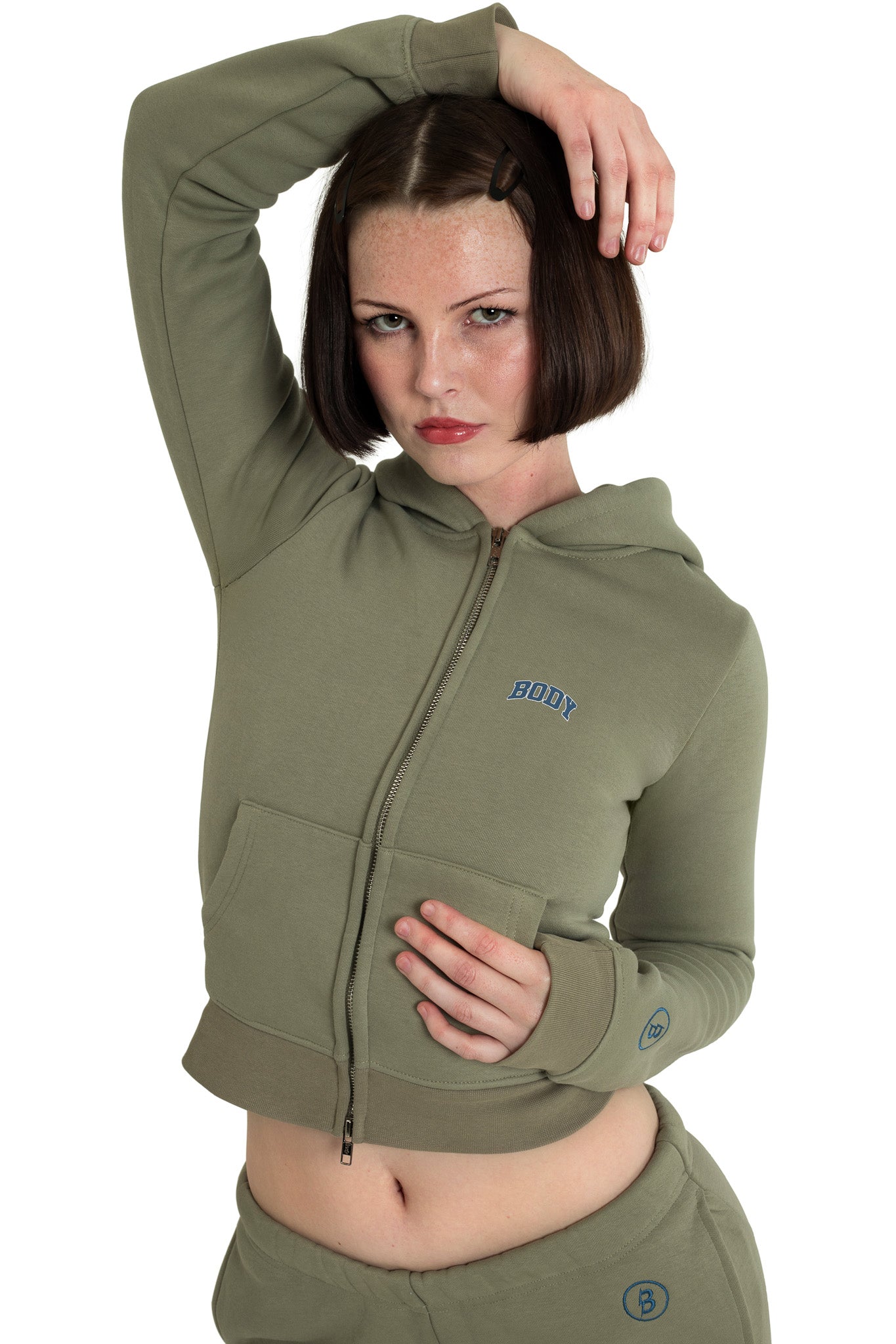 BACKSHOT HOODIE 2.0 (OLIVE/NAVY)