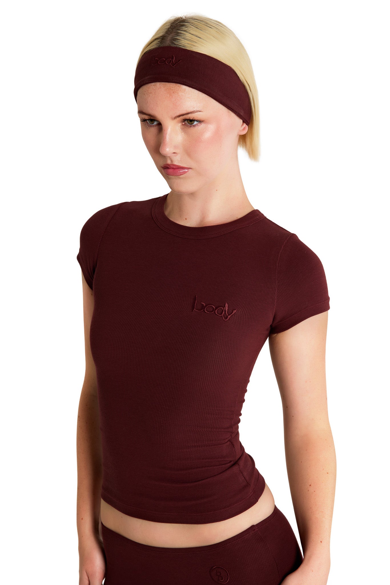 RIBBED SHIRT ESSENTIAL (BORDEAUX)