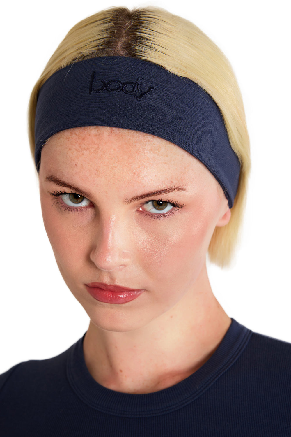 RIBBED HEADBAND ESSENTIAL (NAVY)