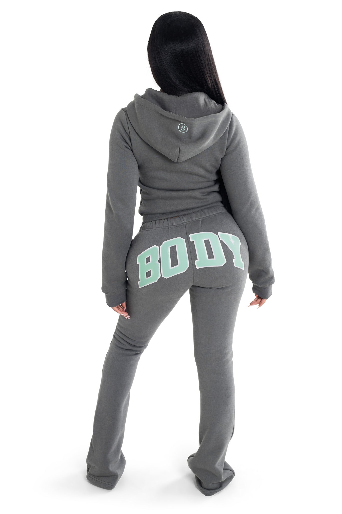 BACKSHOT HOODIE 2.0 (CHARCOAL/MINT)