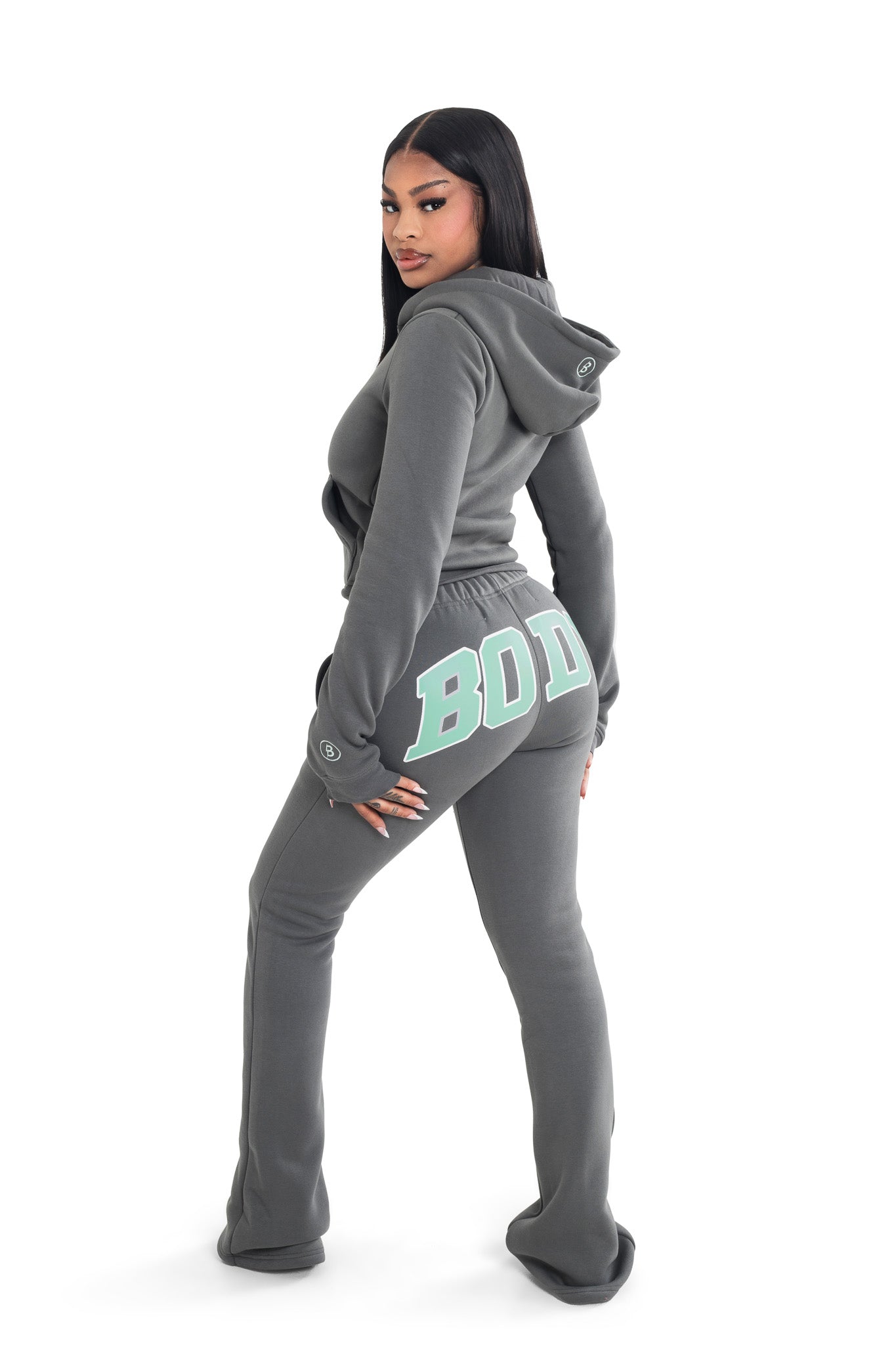 BACKSHOT SWEATPANTS 2.0 (CHARCOAL/MINT)